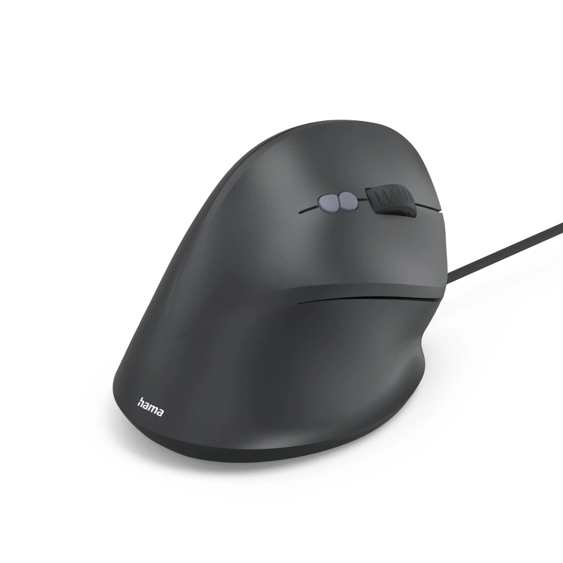hama ECM-500R Maus ergonomisch kabelgebunden schwarz