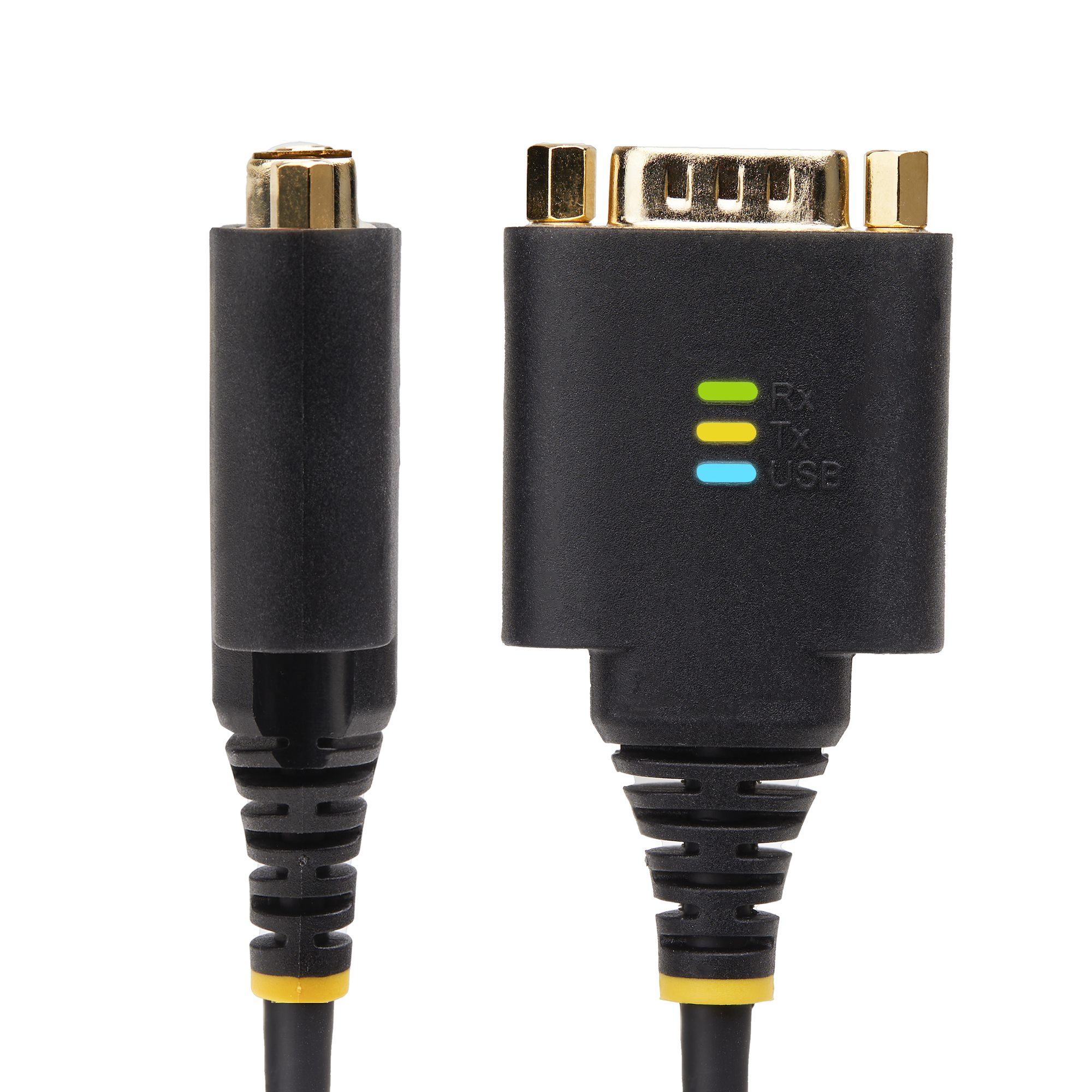 STARTECH.COM 60cm 24Zoll 2-Port USB auf Seriell Adapter COM-Retention,FTDI USB-A zu DB9 RS232 Kabel Wechselbare Schrauben/Muttern
