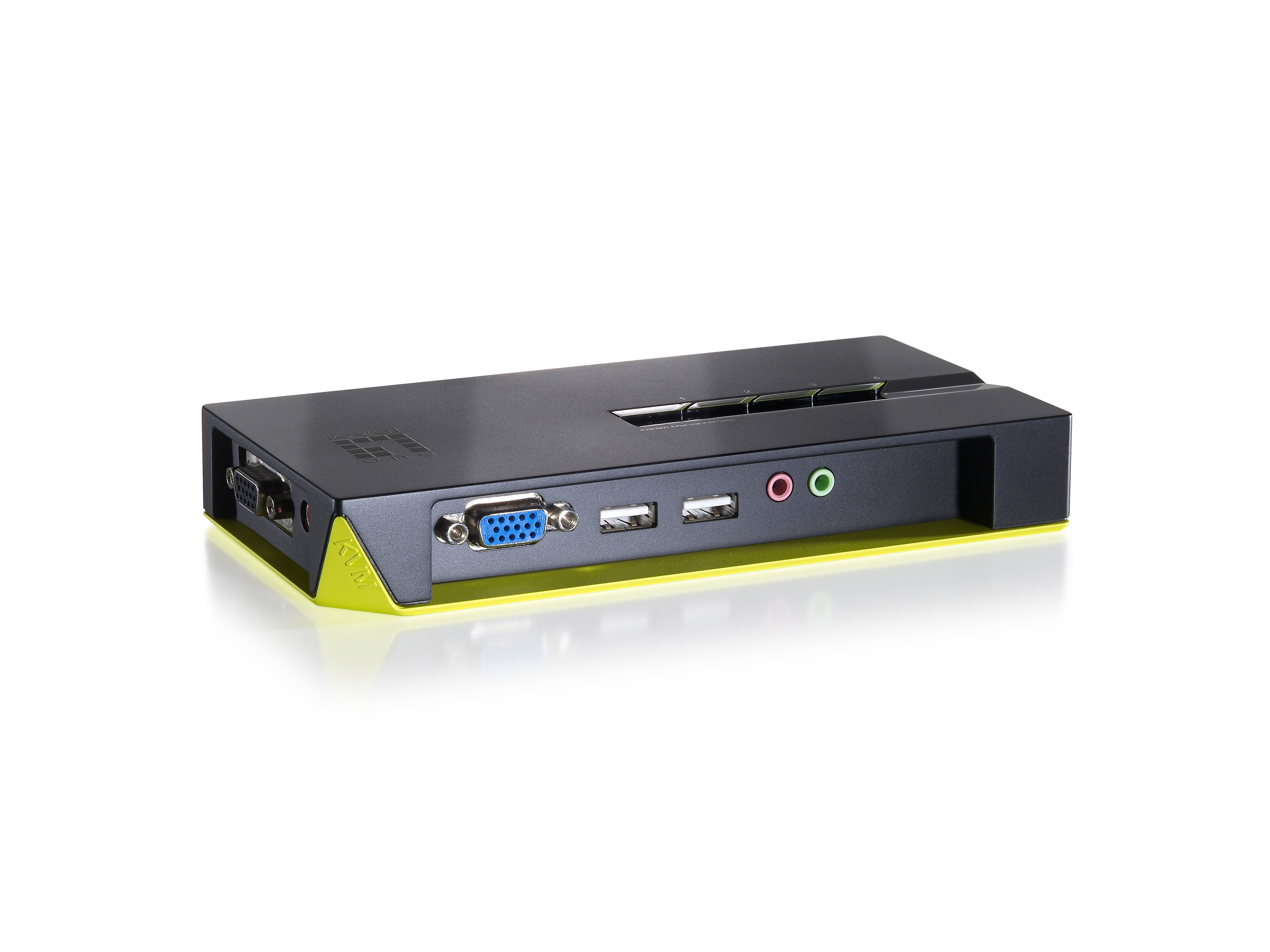 LevelOne KVM Switch 4-Port USB VGA audio support sw