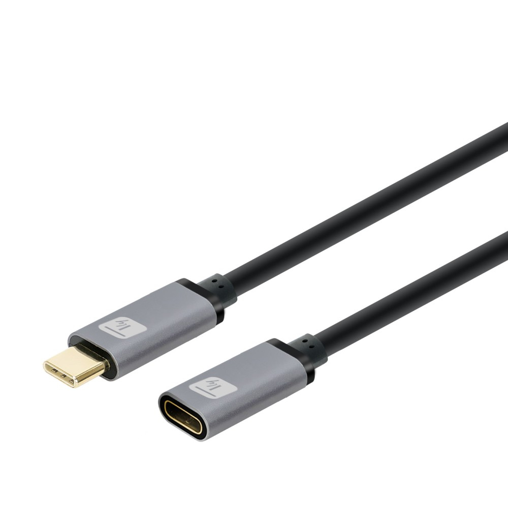 TECHLY USB3.2 Gen.2 Kabel Stecker Typ-C - Buchse USB Typ-C Schwarz 1m