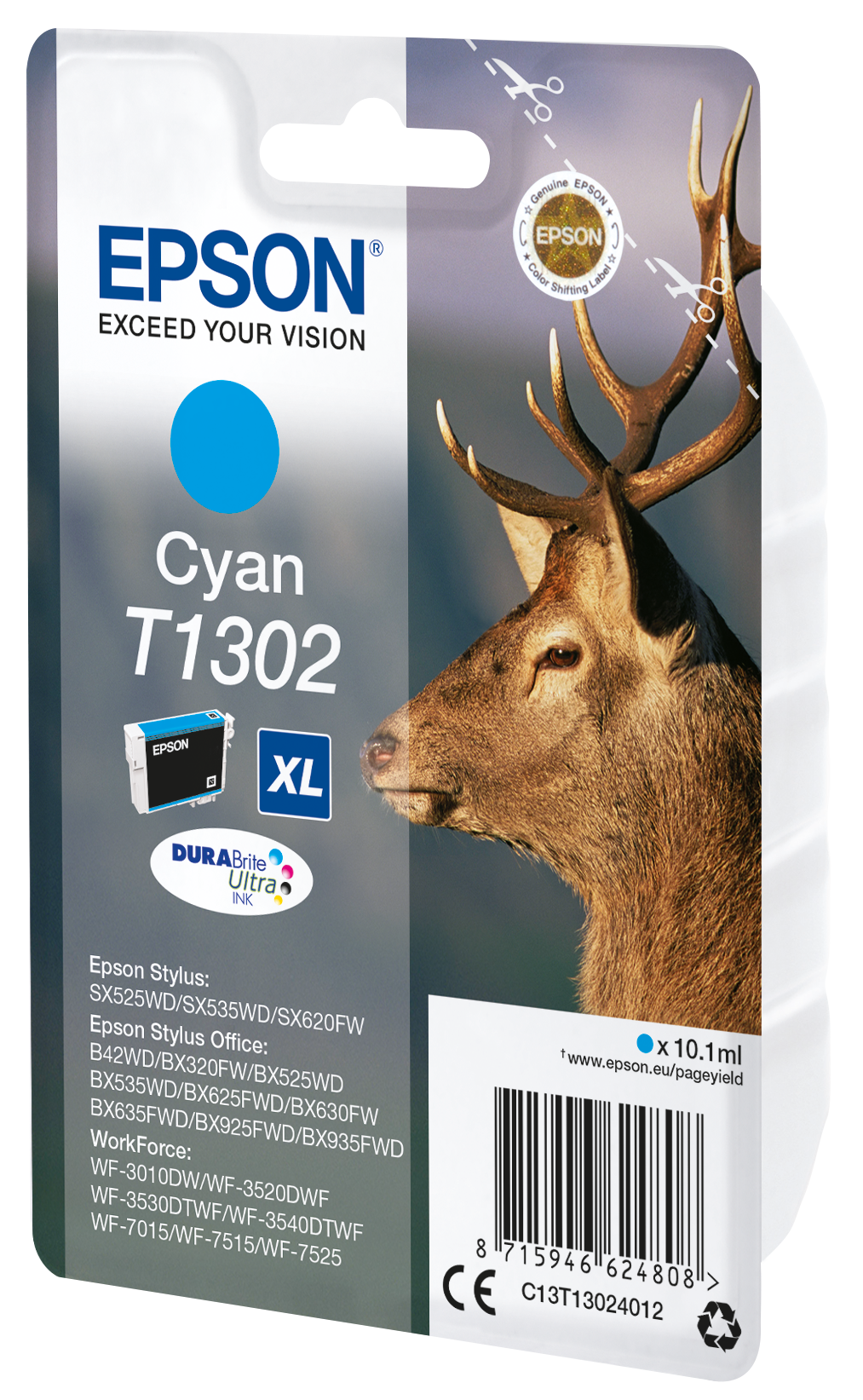 EPSON T1302XL (Hirsch) cyan Druckerpatrone