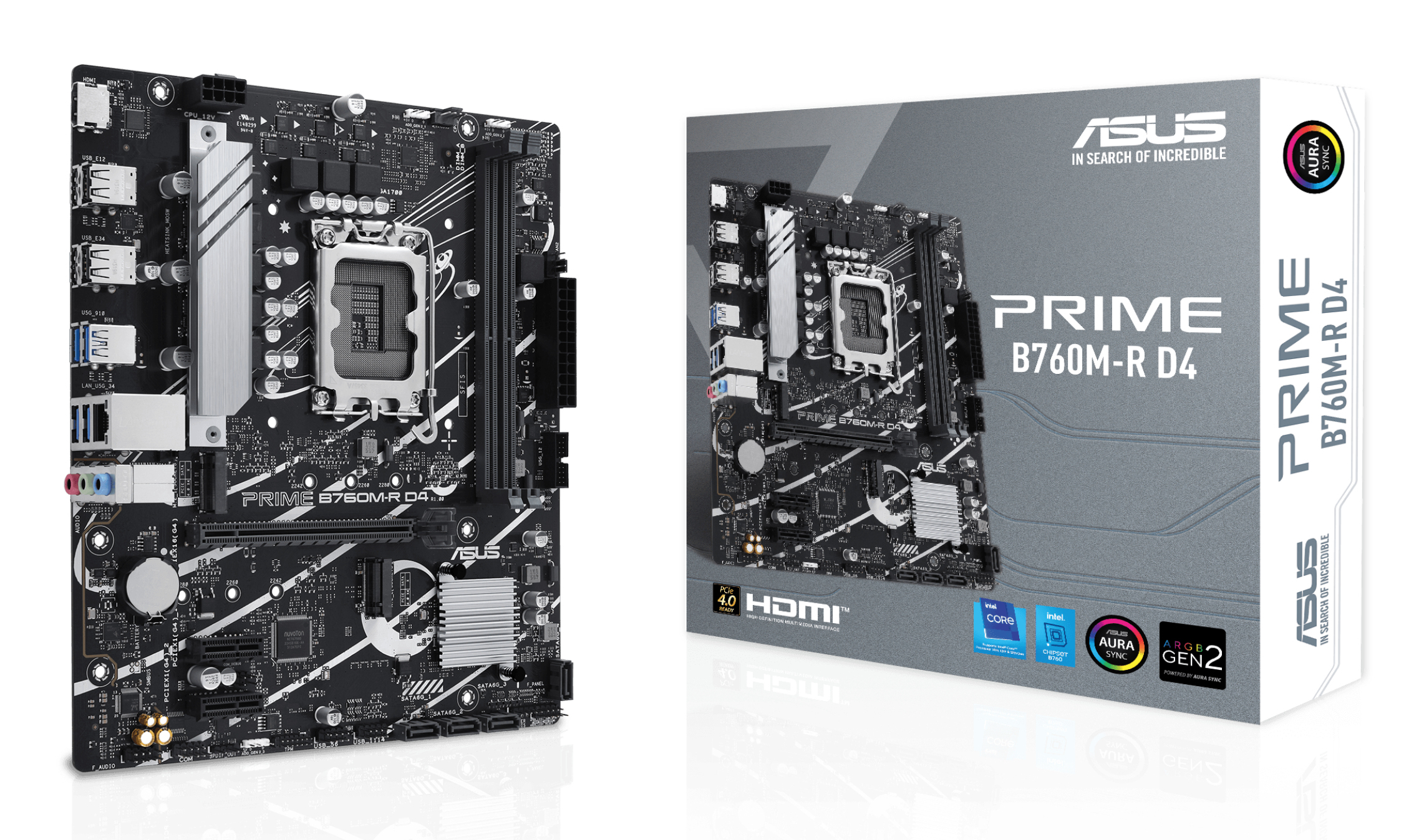 ASUS PRIME B760M-R D4 LGA1700 2xDDR4 4xSATA 2xM.2