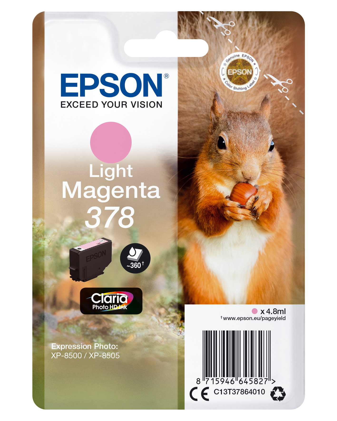 EPSON 378/T37864 (Eichhörnchen) light magenta Druckerpatrone