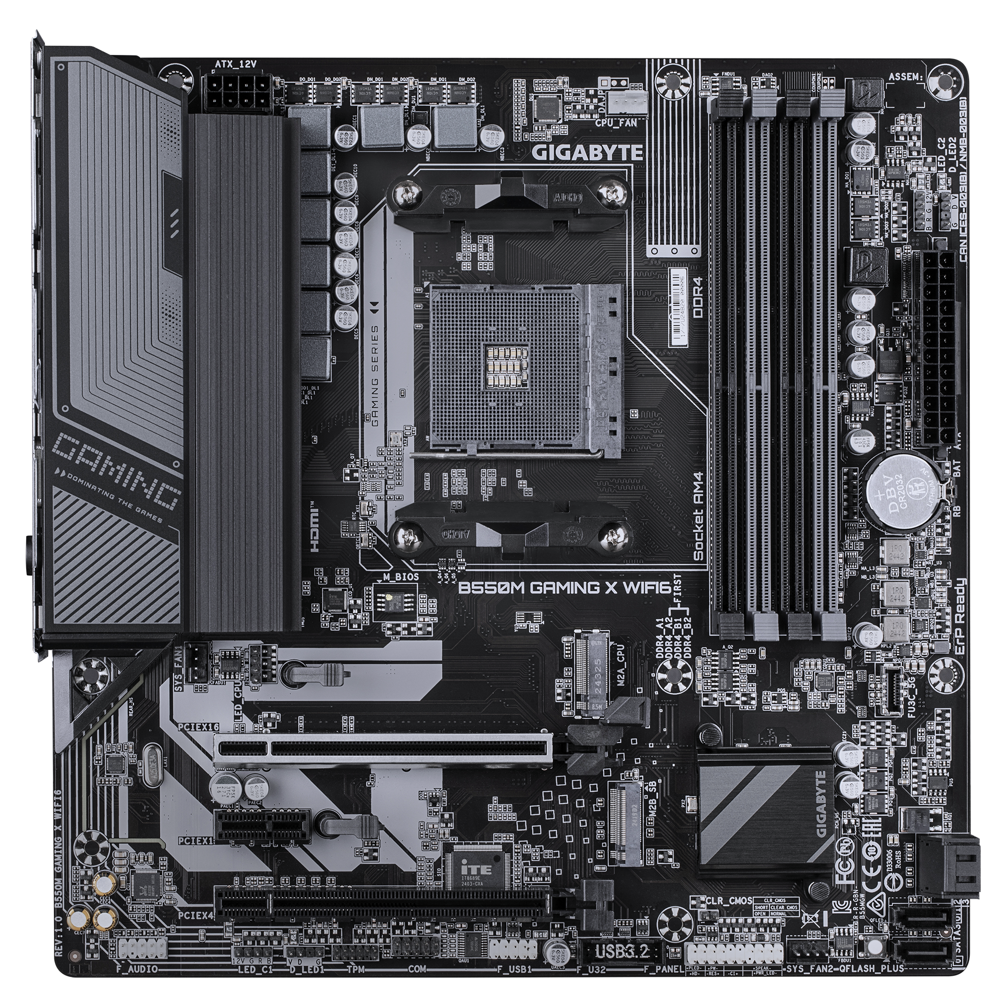 GIGABYTE B550M GAMING X WIFI6 AM4 4xDDR4 2xM.2 4xSATA