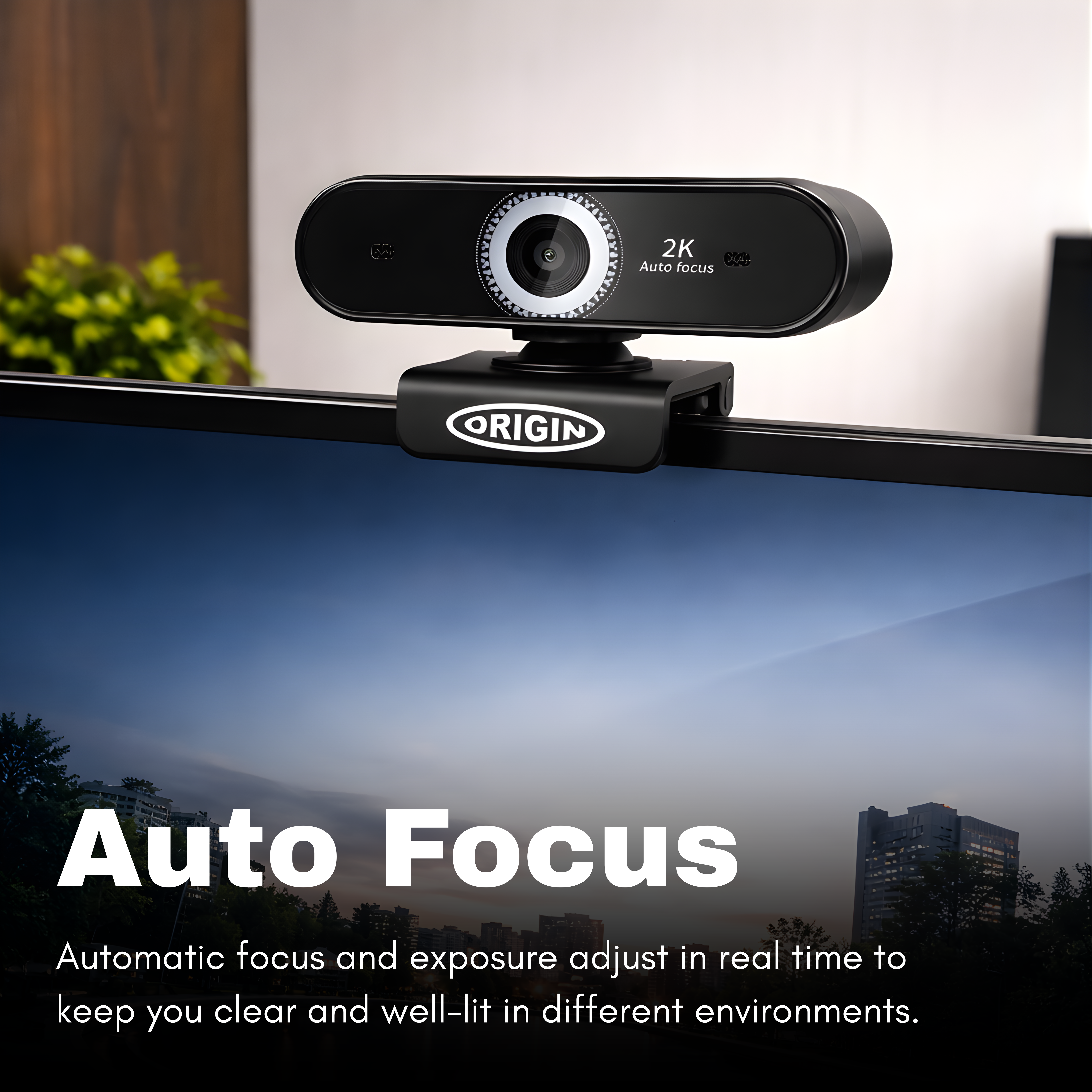ORIGIN STORAGE USB WEBCAM 2K FU FULL HD