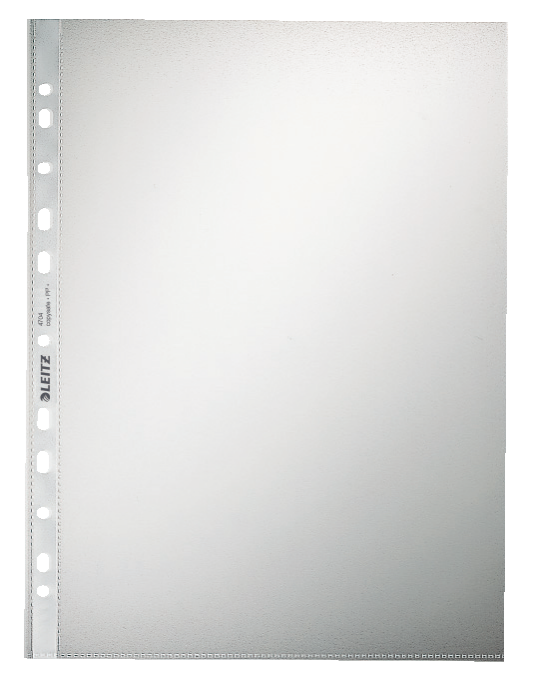 LEITZ Prospekthüllen 4704 DIN A4 transparent genarbt 0,10 mm, 100 St.