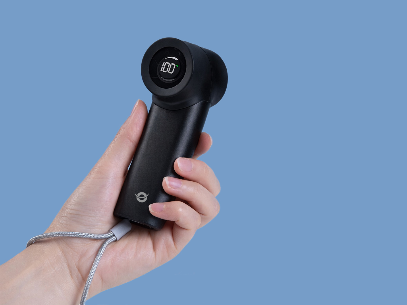 CONCEPTRONIC Lüfter High-Speed Turbo USB-C->USB-A Alu. sw