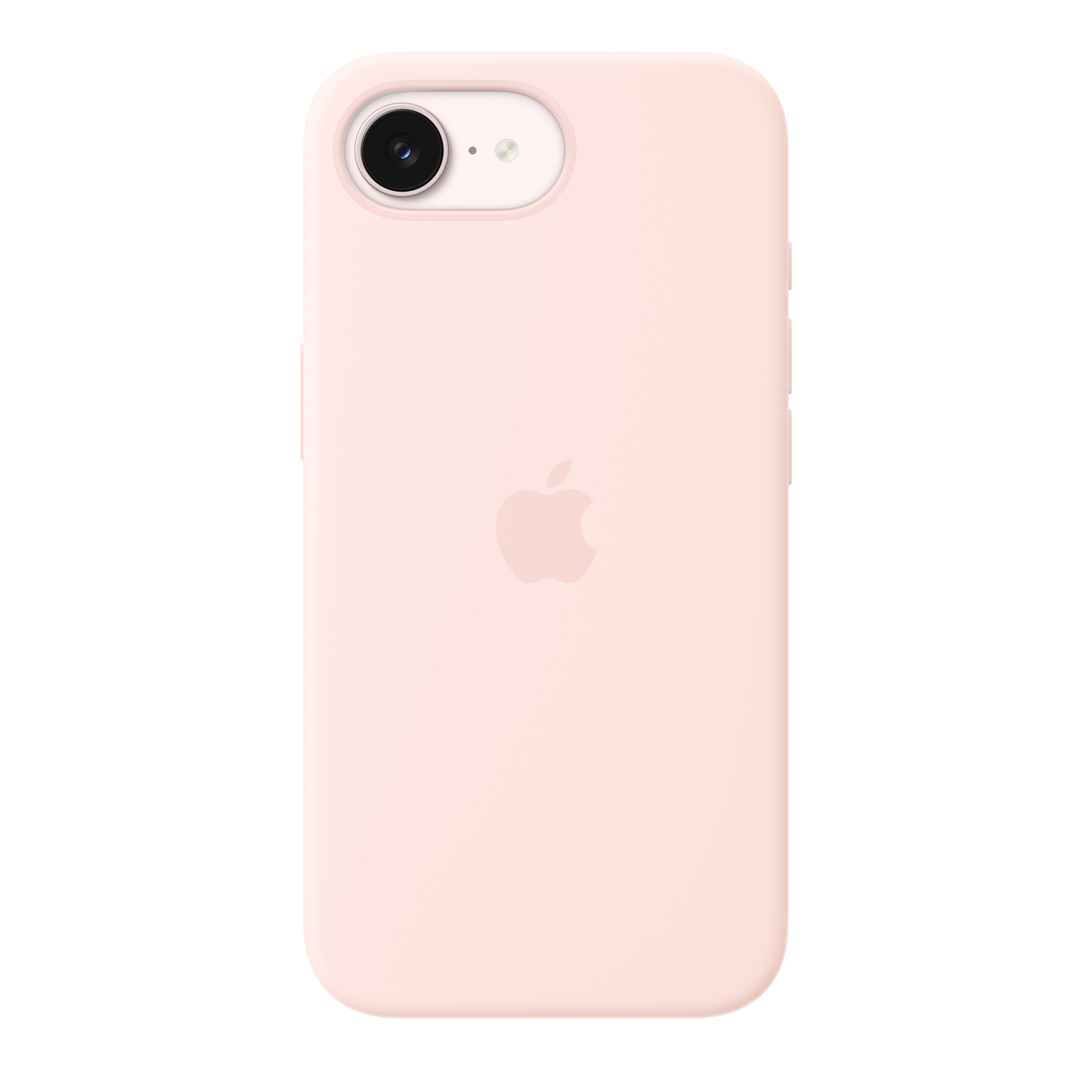 Apple Silikon Case mit MagSafe Handyhülle für Apple iPhone 17e hellrosa