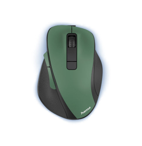 hama MW-500 Maus ergonomisch kabellos waldgrün