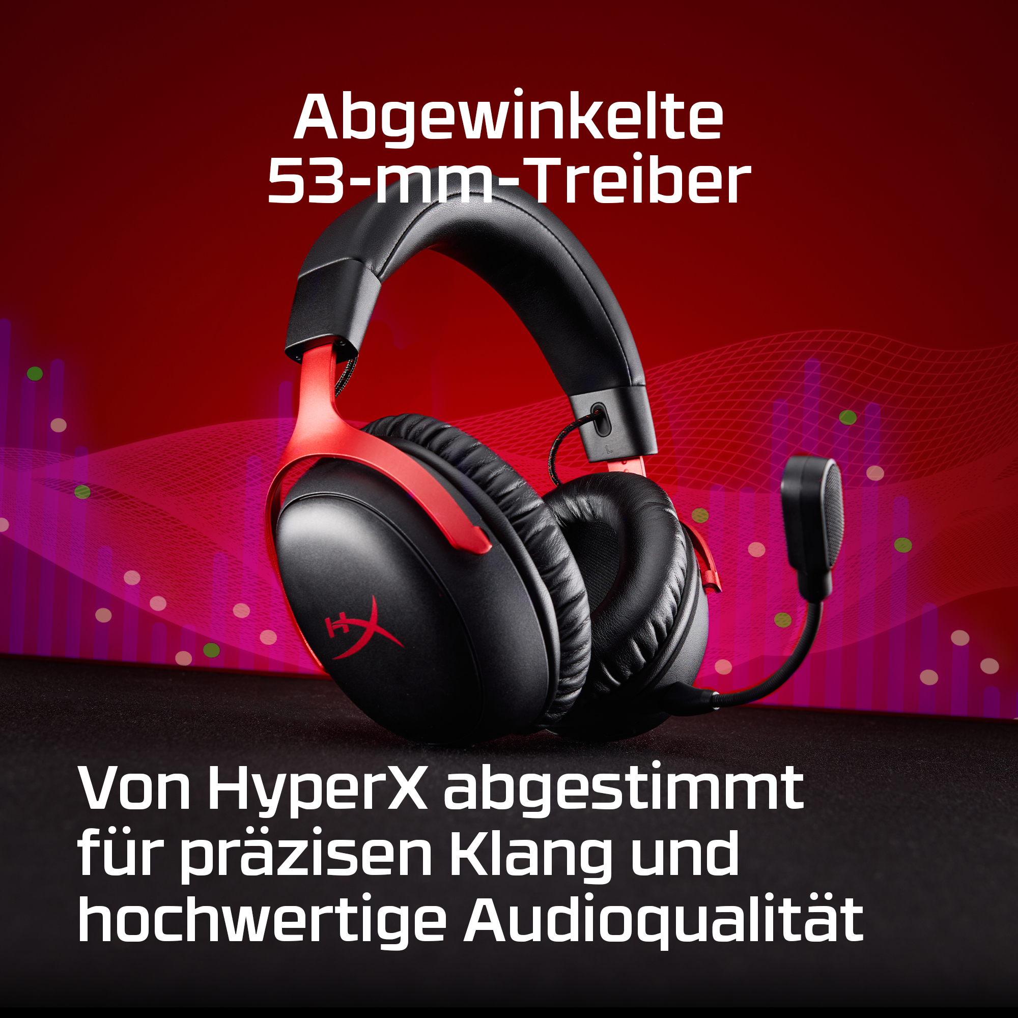 HyperX Cloud III S Wireless kabelloses Gaming-Headset, schwarz