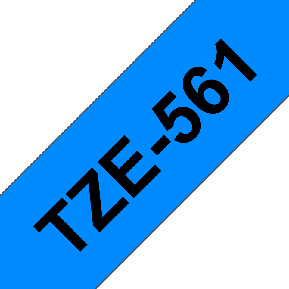 brother Schriftband TZe-561 TZE561, 36 mm, schwarz auf blau, 1 St.