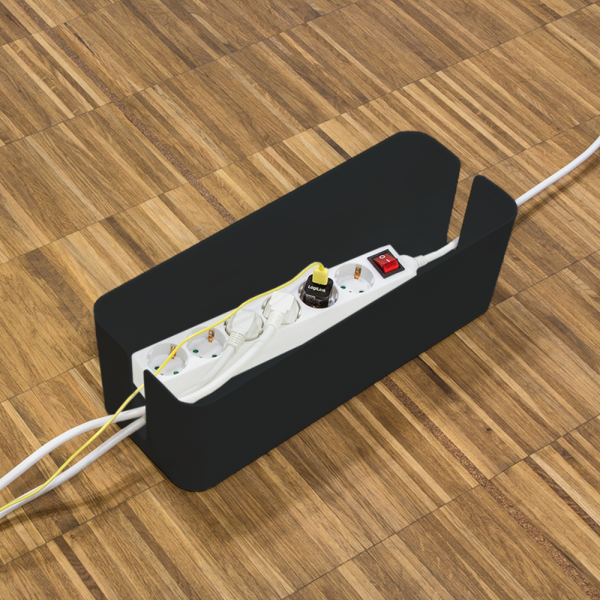 Logilink Kabelbox-Set, 3 Größen, schwarz