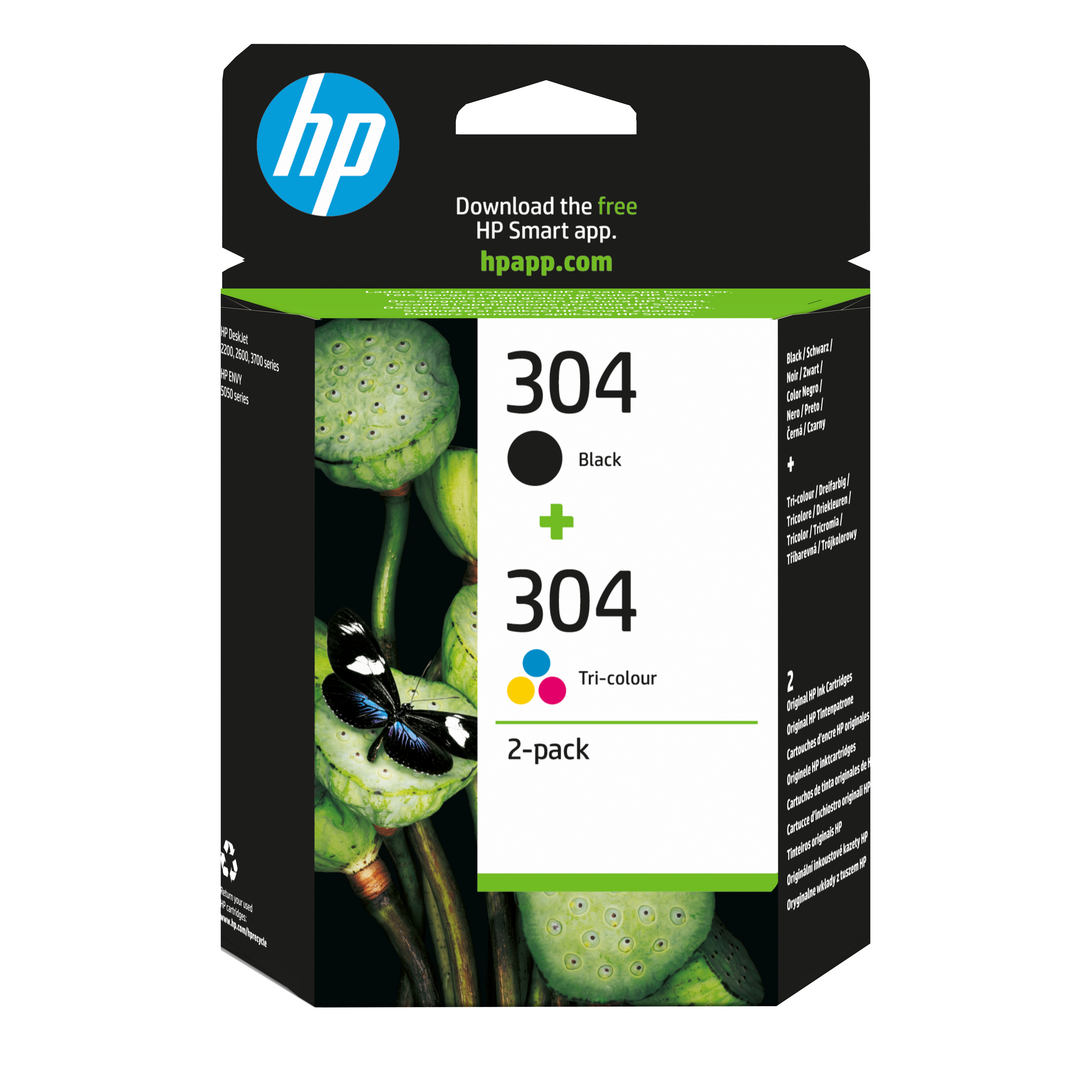 HP 304 Schwarz+Dreifarbig Tintenpatrone
