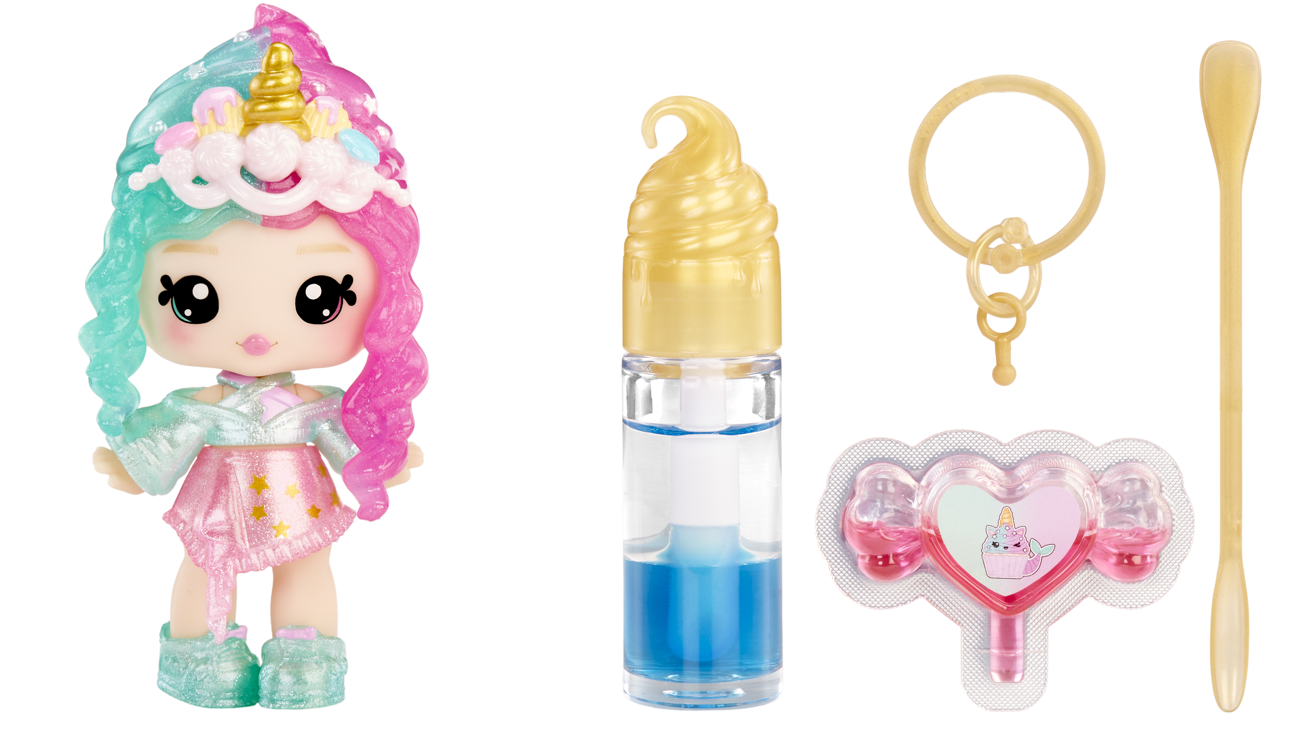 Yummiland Lip Gloss Doll: Mystery Color Change - Phoebe Frappe, Puppe