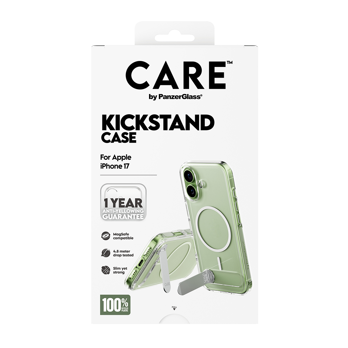 CARE BY FEATURE CASE TRANSPAREN W. KICKSTAND IPHONE 17