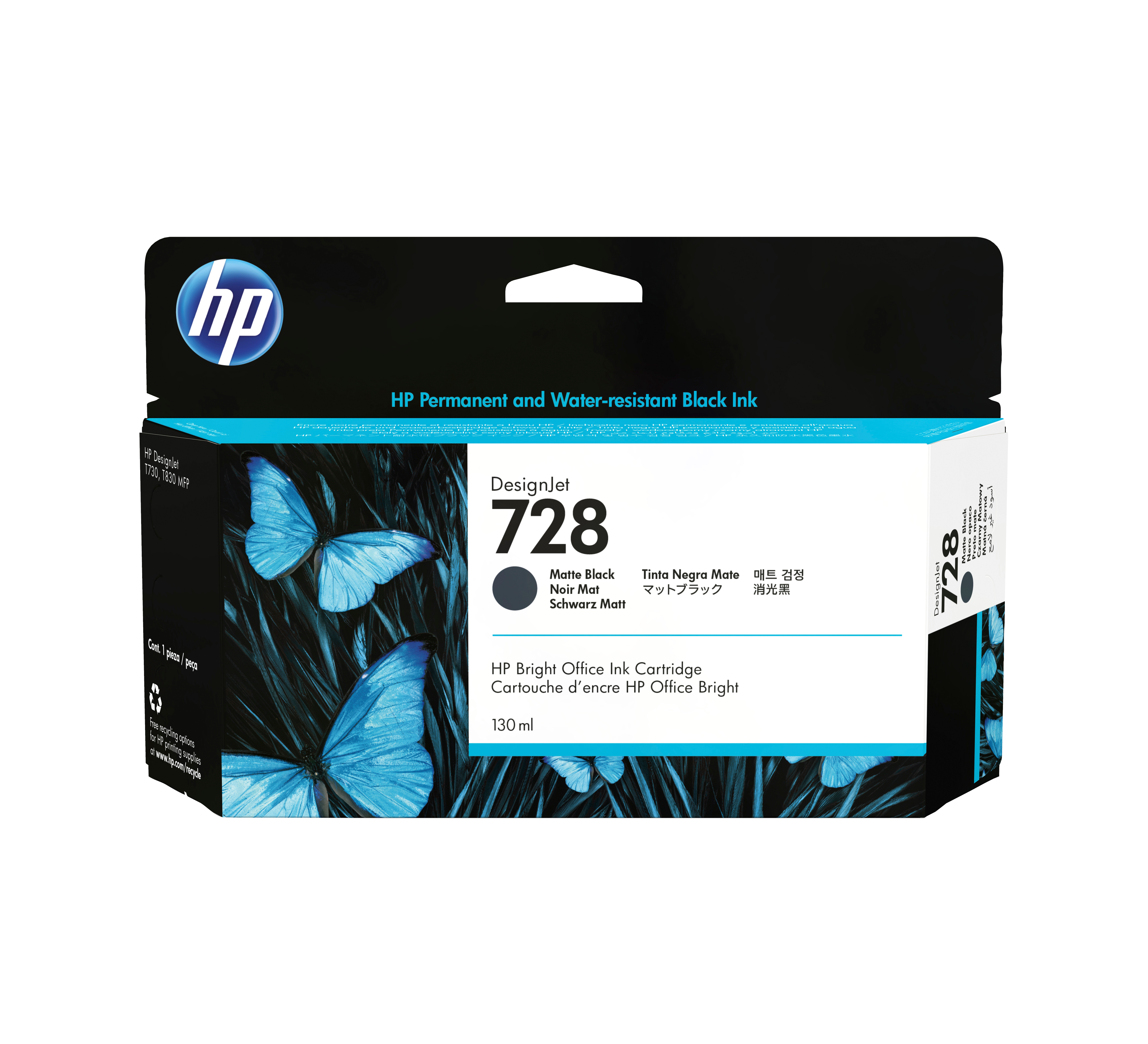 HP 728(3WX25A) matt schwarz Druckerpatrone