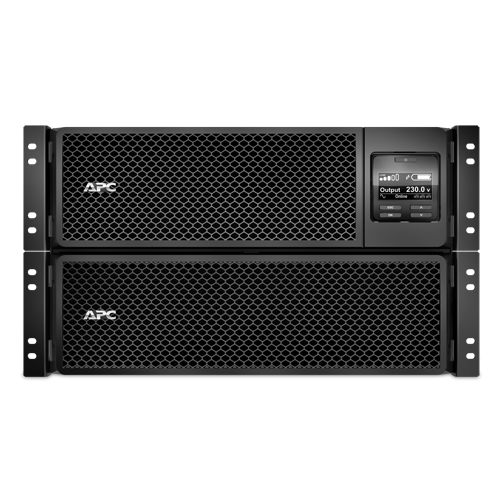APC Smart-UPS SRT 8000VA RM UPS rack-mountable AC 230V 8000Watt 8000VA Ethernet 10/100 USB output connectors 14 6U Black