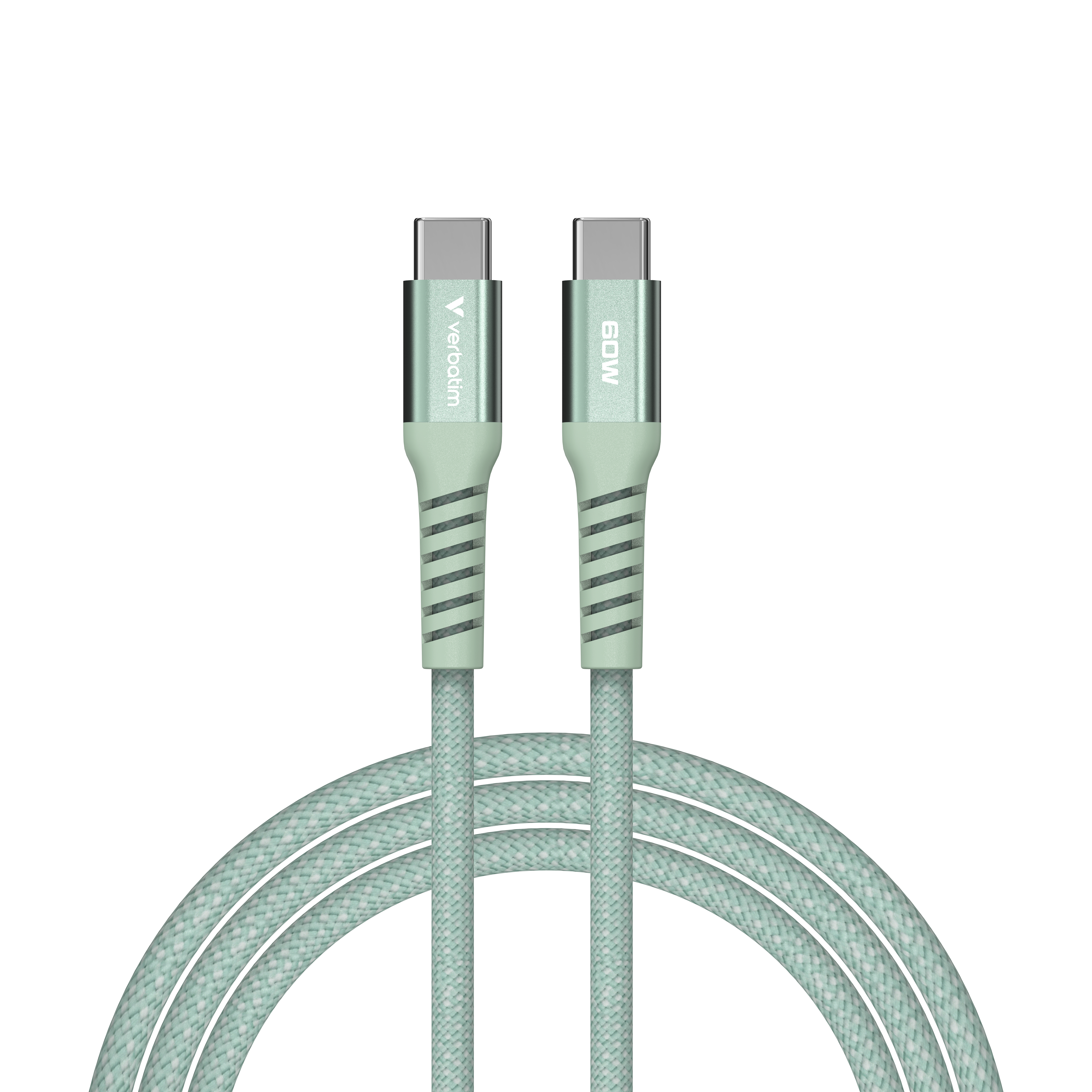 Verbatim Sync&Charge 60W 120cm USB-C/USB-C Magnetic grün 31864