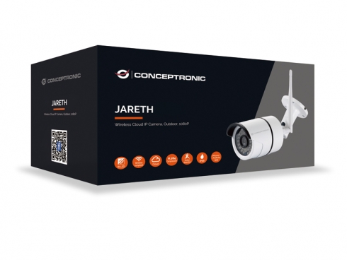 CONCEPTRONIC IPCam Wireless Cloud/Outd.IP66 1920x1080 weiß