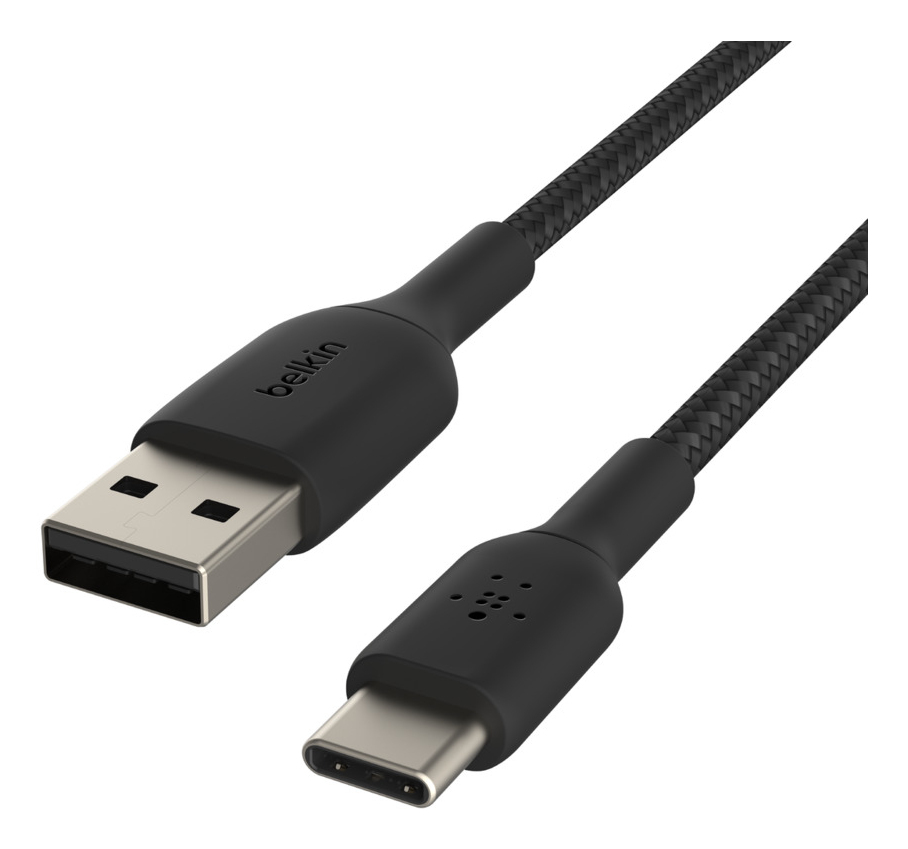USB-C/USB-A CABLE 15CM BLACK