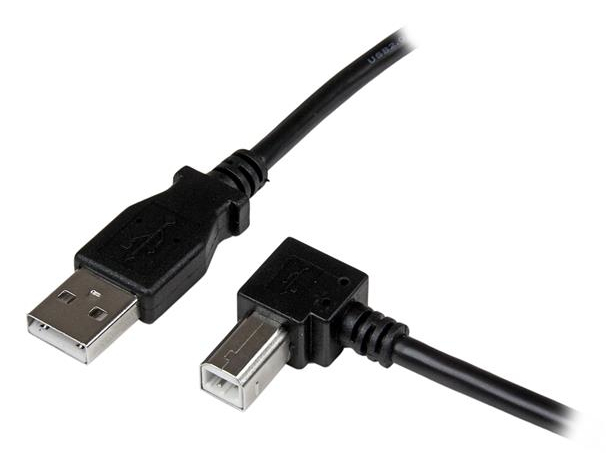 2M RIGHT ANGLE USB B CABLE .