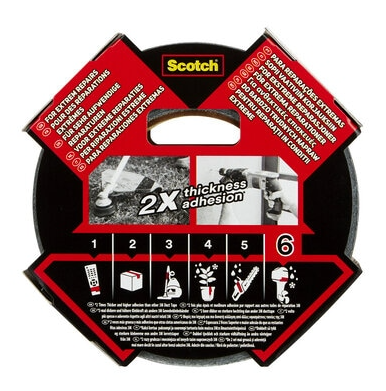 Scotch Extremium™ Ultra Strength Gewebeband schwarz 48,0 mm x 25,0 m 1 Rolle
