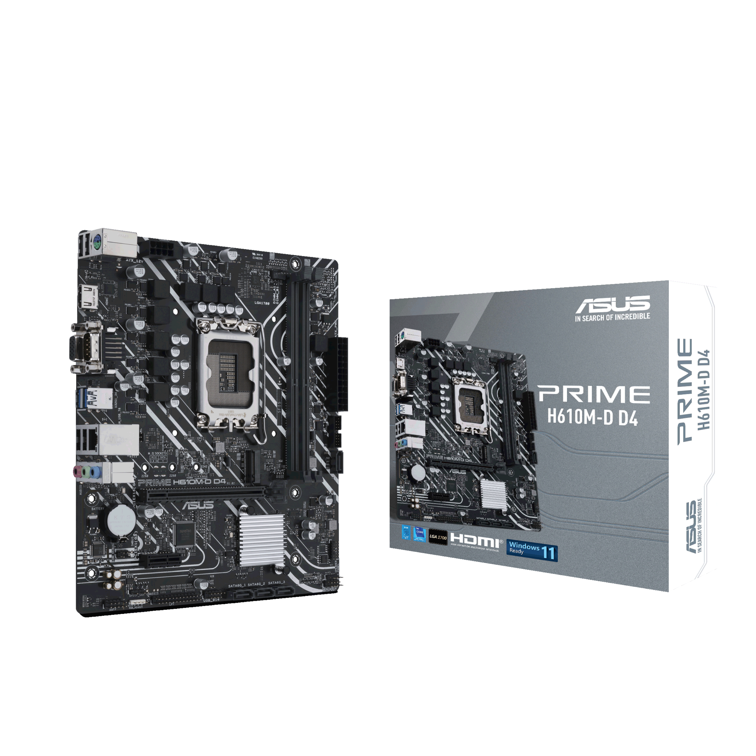 ASUS PRIME H610M-D D4 LGA1700 DDR4 mATX MB