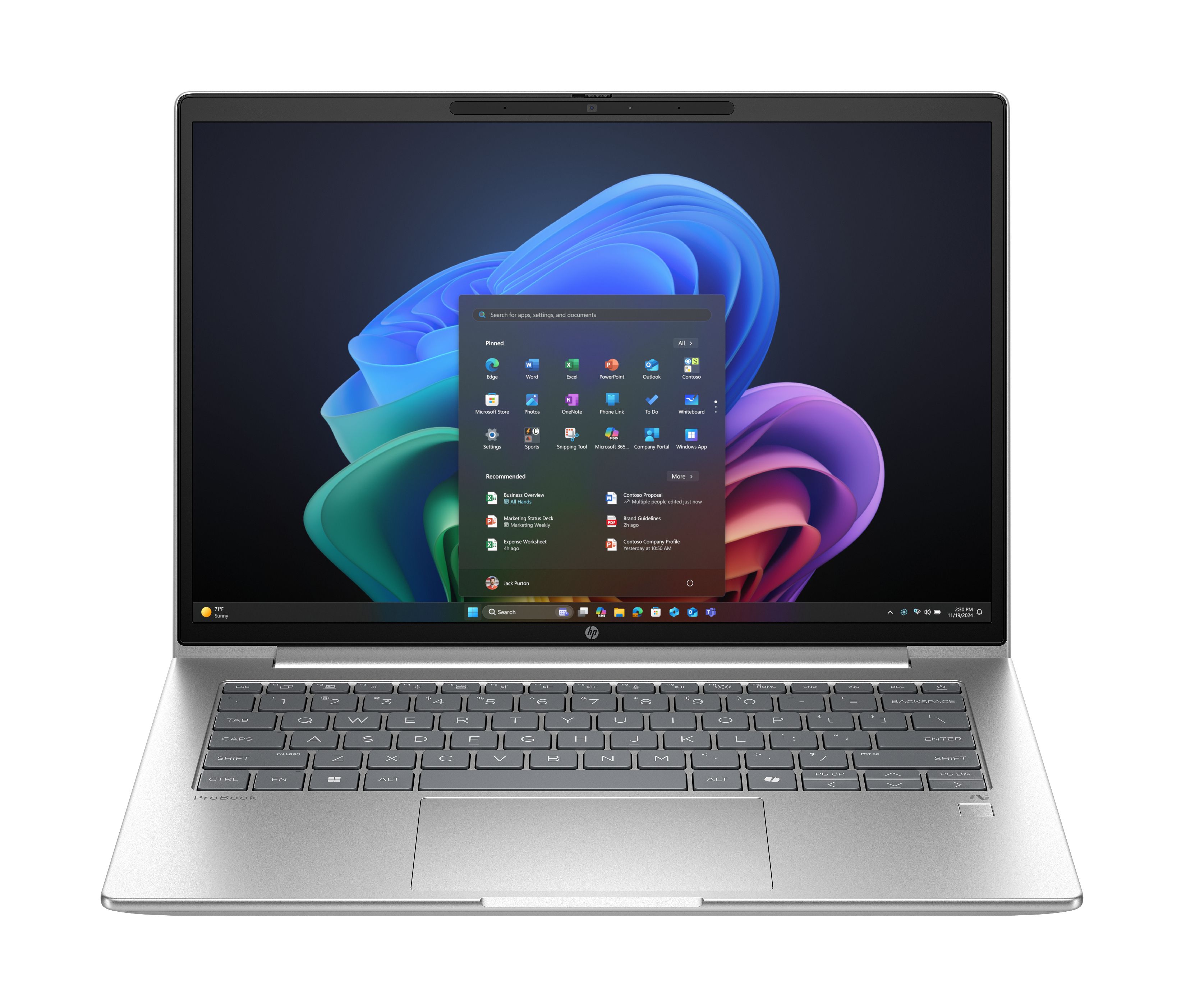 HP ProBook 4 G1q 14 Qualcomm Snapdragon X X1-26-100 35,56cm 14Zoll WUXGA 32GB 512GB/SSD W11P SmartBuy Ai Notebook 1J Gar (DE)