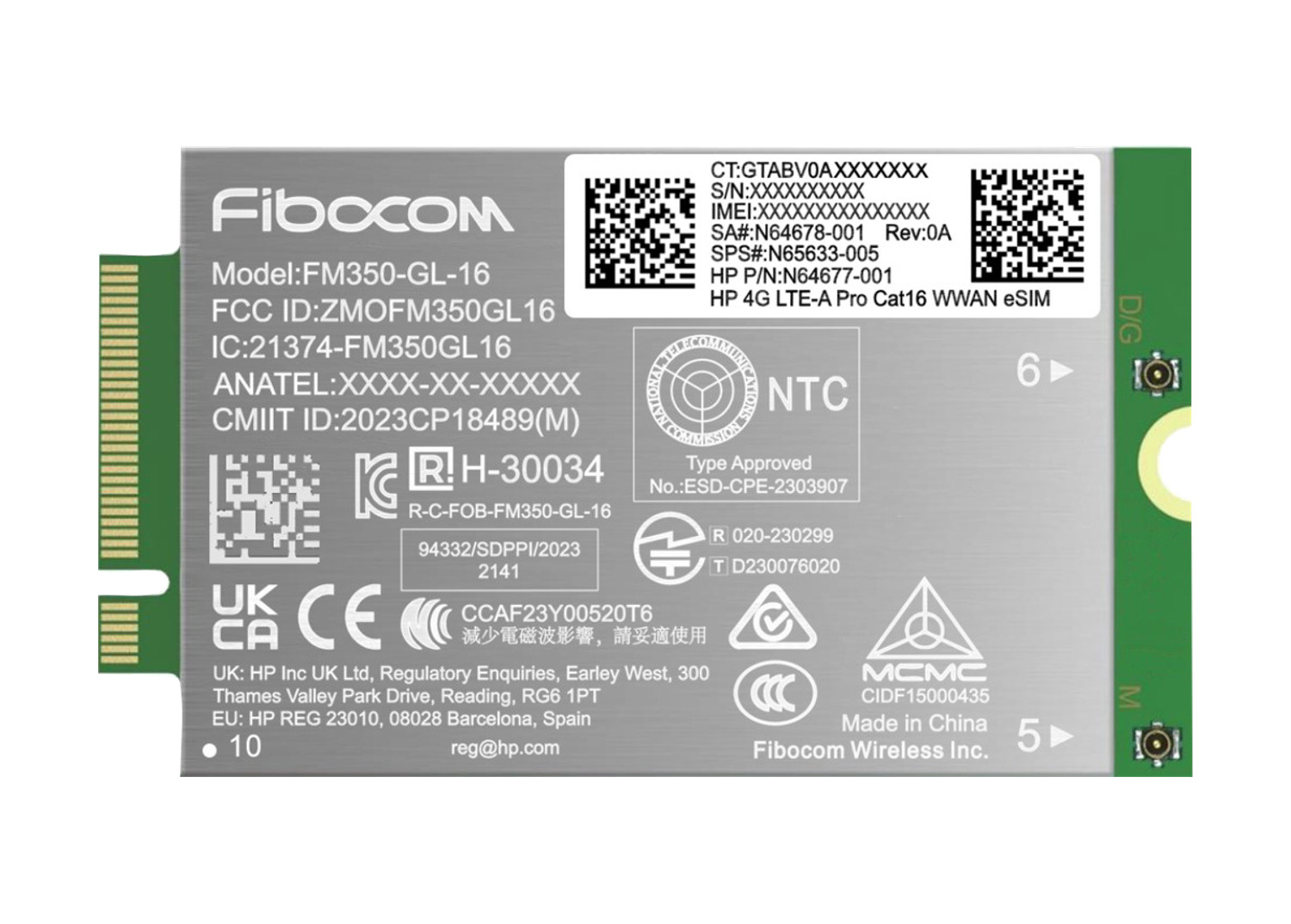 HP 4G LTE-Advanced Pro WWAN for G11