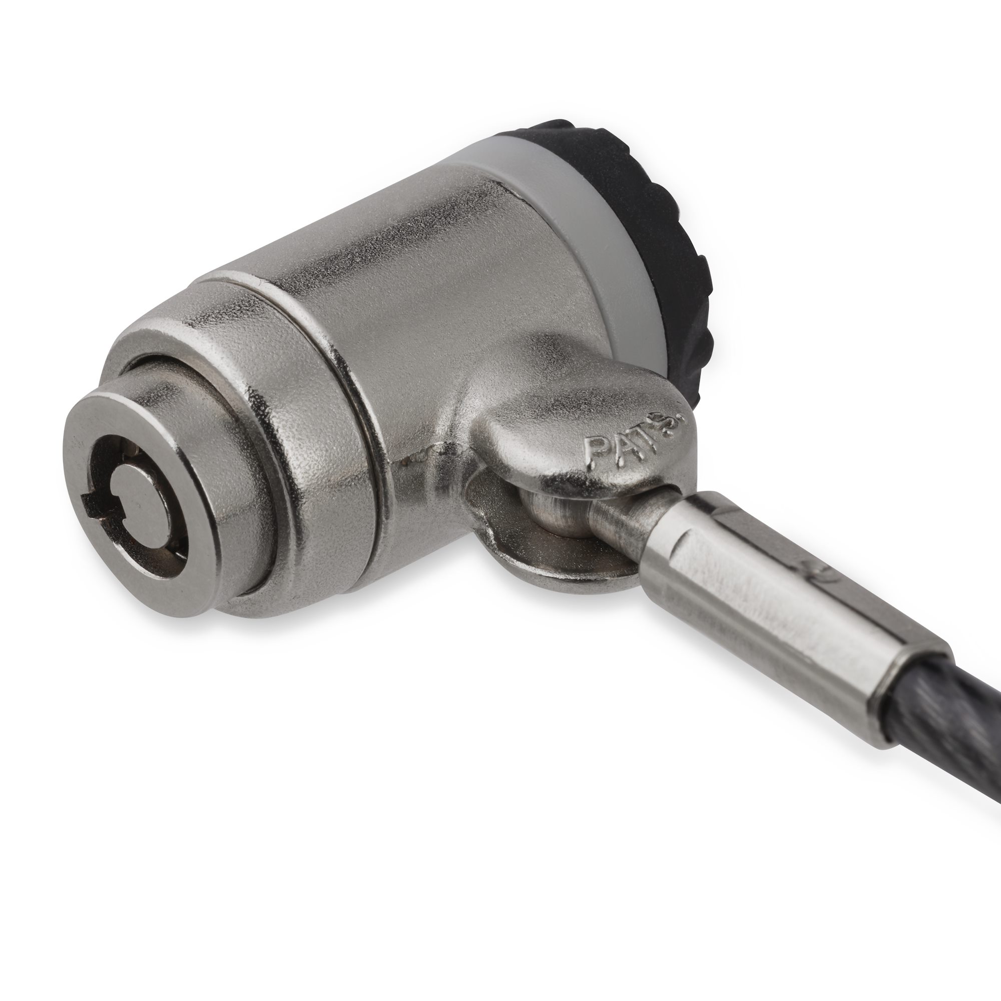 STARTECH.COM Keyed Cable Lock - Push-to-Lock Button - 2 m Steel Cable - Locking Cable for Laptop - Computer Cable Lock