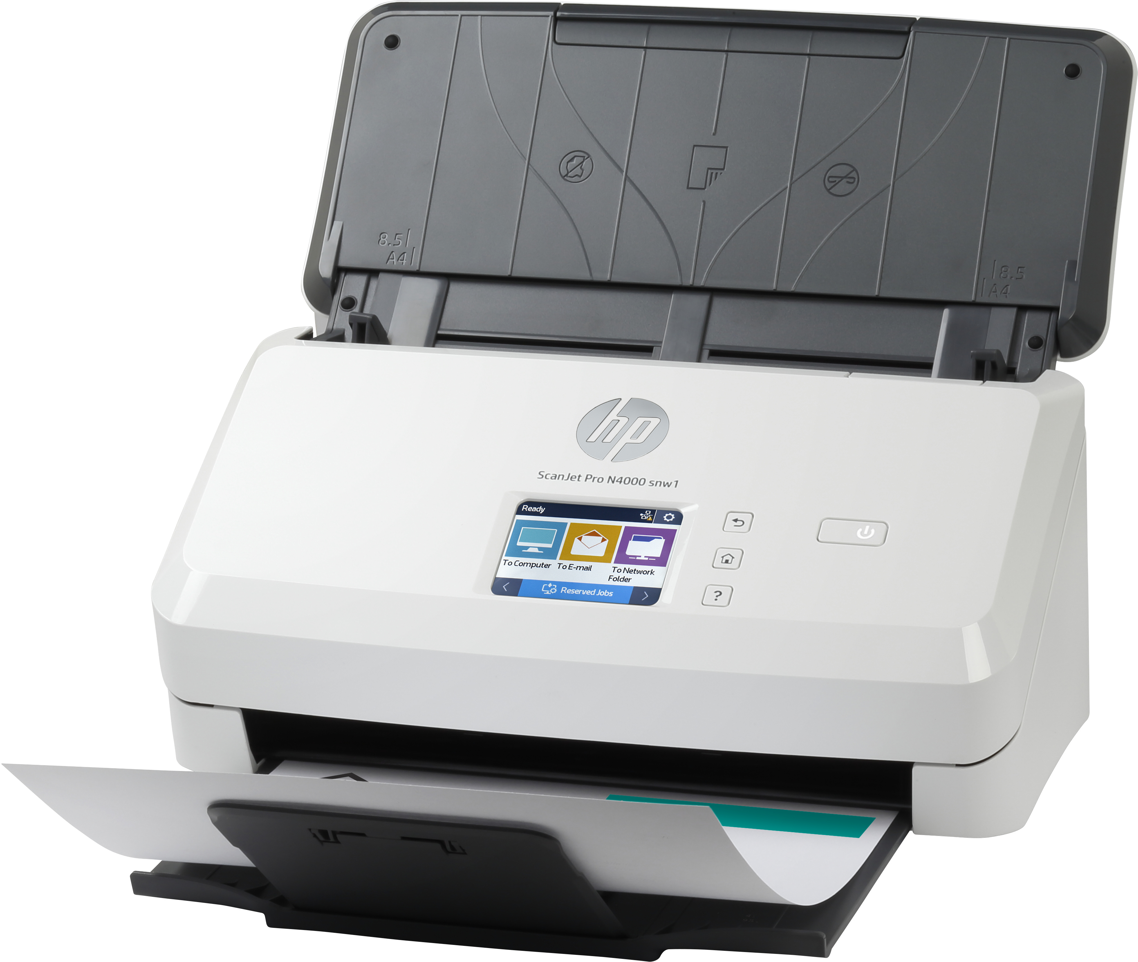 HP Scanjet Pro N4000 snw1 Sheet-feed Document scanner CMOS CIS Duplex 216x3100mm 600x600dpi 40ppm ADF 50sheets 4000scans LAN Wi-Fi
