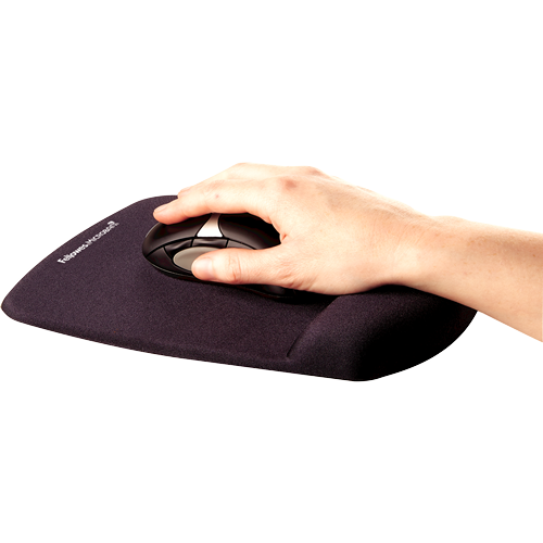 Fellowes PlushTouch Mauspad Handgelenkauflage 9252003 Schwarz