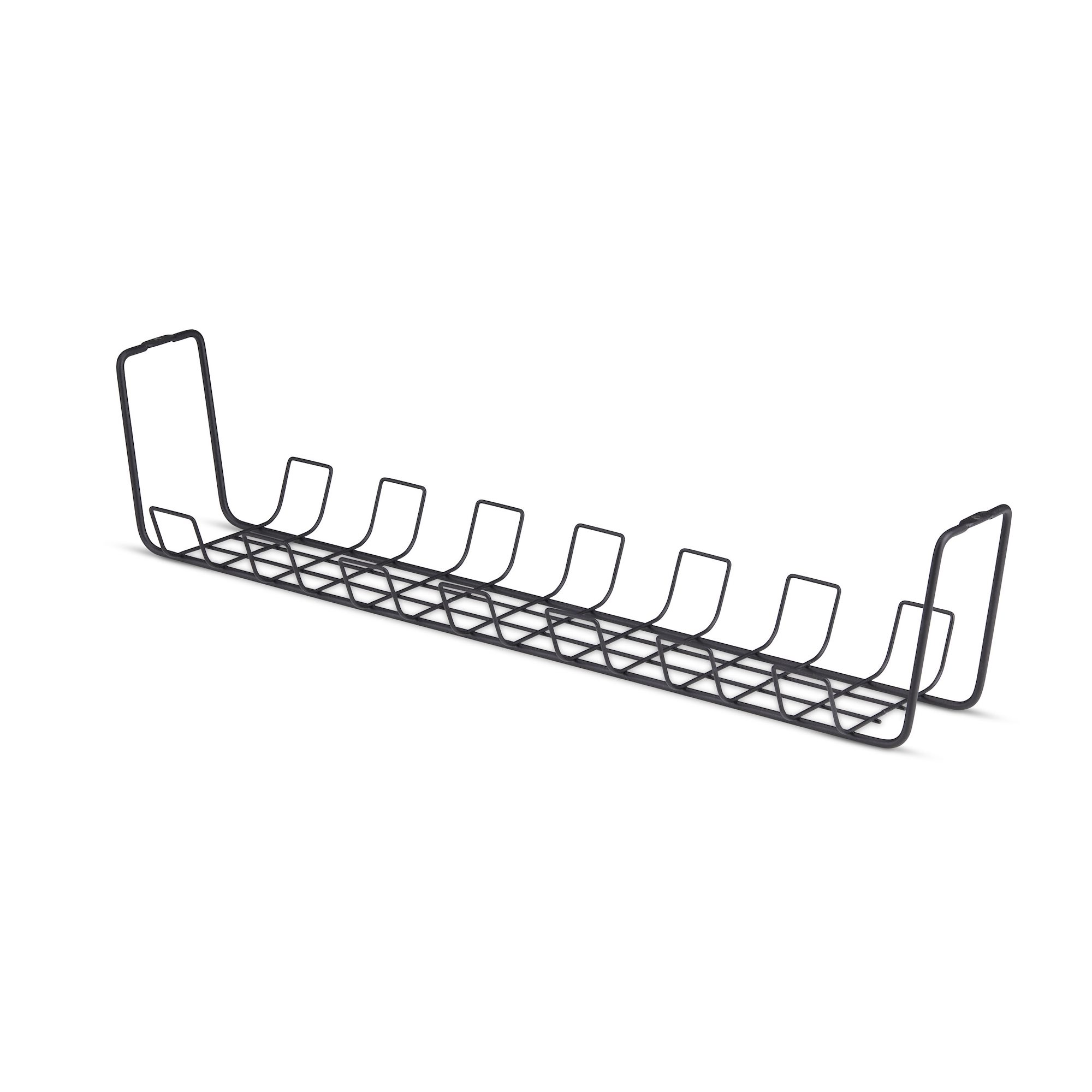 STARTECH.COM Untertisch Kabelmanagement Ablage 615mm langes Metall Gitter Kabelorganizer Schraubmontage Steckdosenleisten Ablage