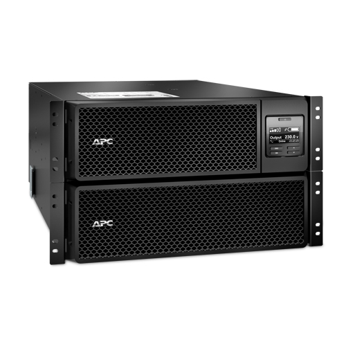 APC Smart-UPS SRT 10000VA RM UPS rack-mountable AC 230V 10 kW 10000VA Ethernet 10/100 USB output connectors 14 6U Black