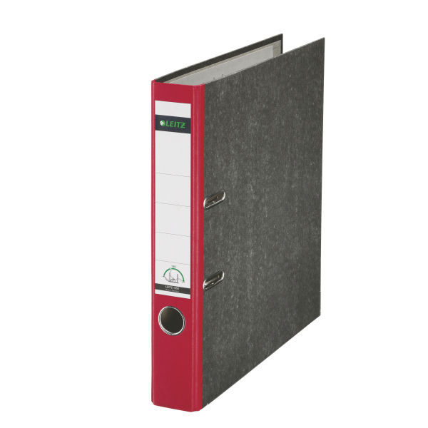 LEITZ 1050 Ordner rot marmoriert Karton 5,2 cm DIN A4, 1 St.