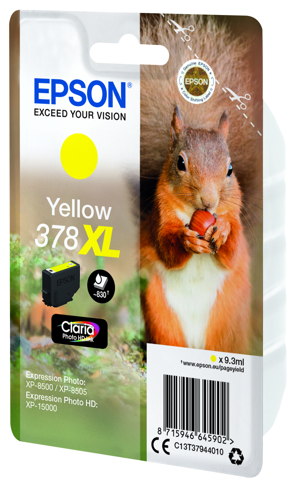 EPSON 378XL/T37944 (Eichhörnchen) gelb Druckerpatrone