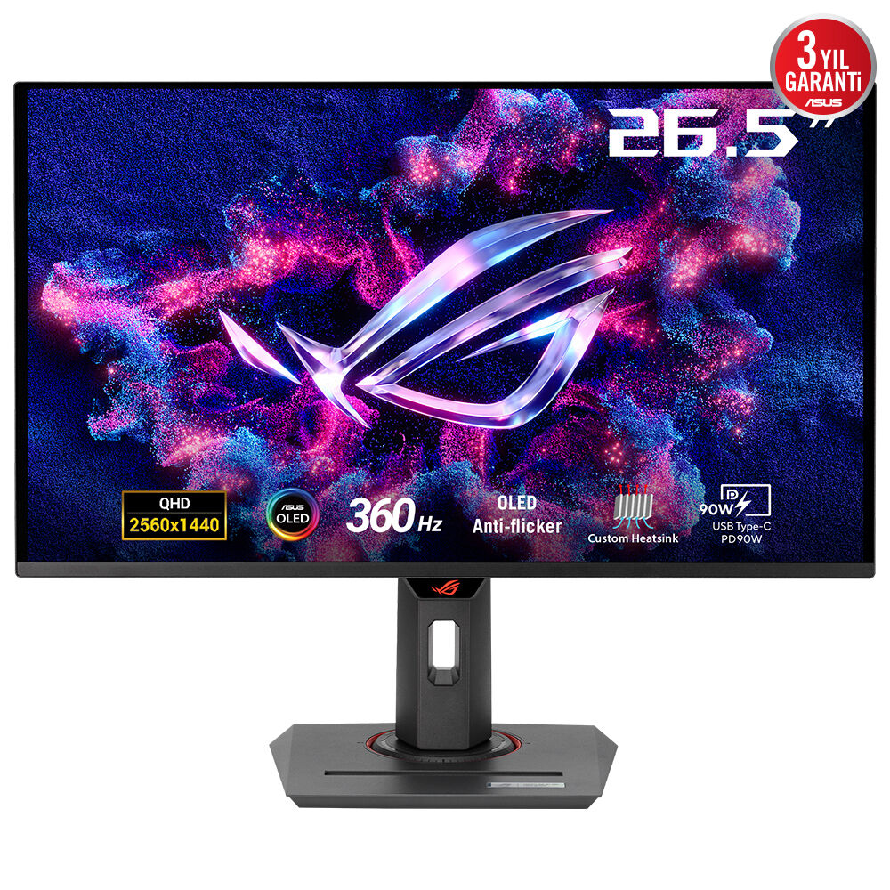 ASUS XG27ACDNG 68,58cm 27Zoll 1440P QD-OLED 360HZ 0.03MS GTG HDMI DP BLACK/AURA SYNC