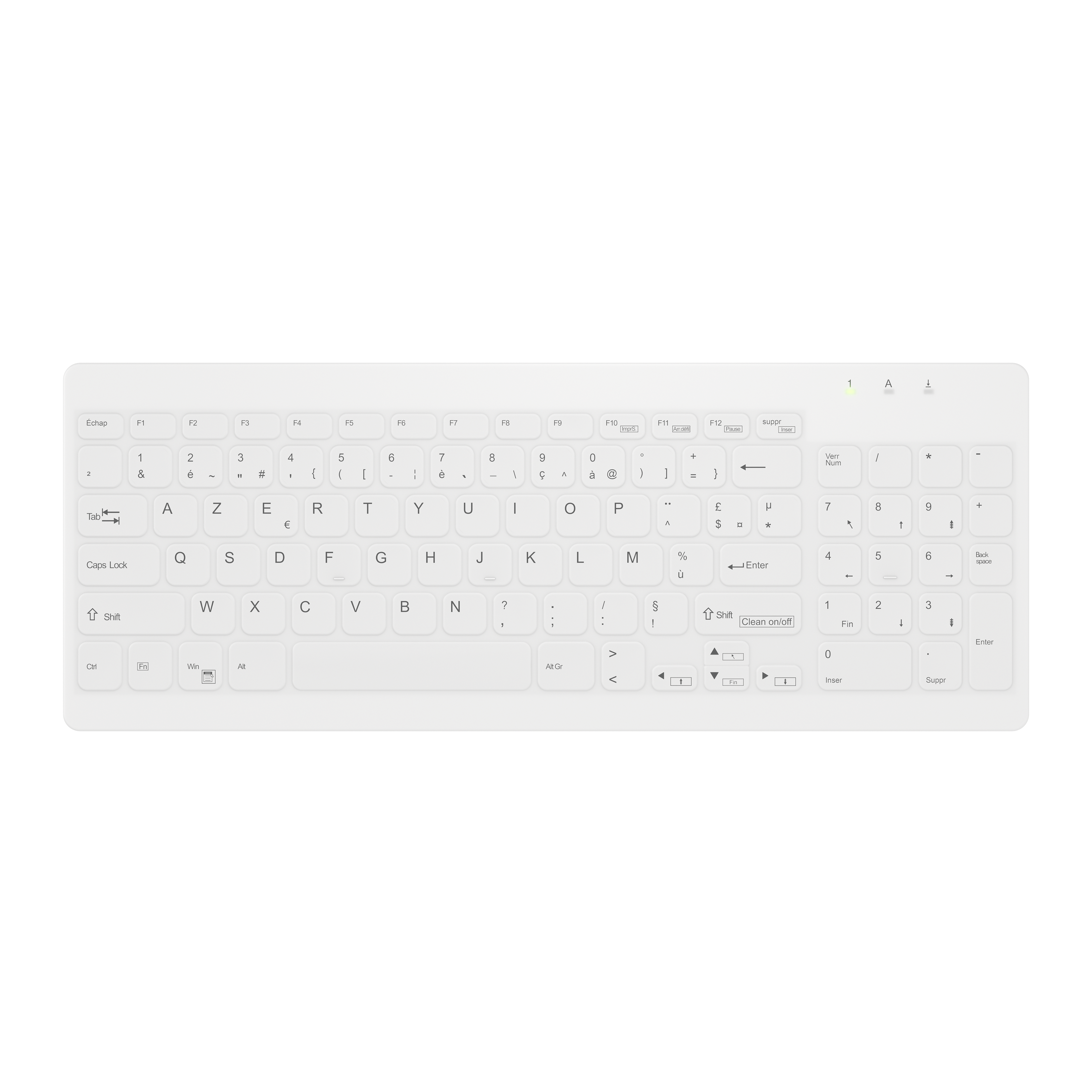 Contour ACTIVE KEY Hygiene Compact Ultraflat Keyboard with N