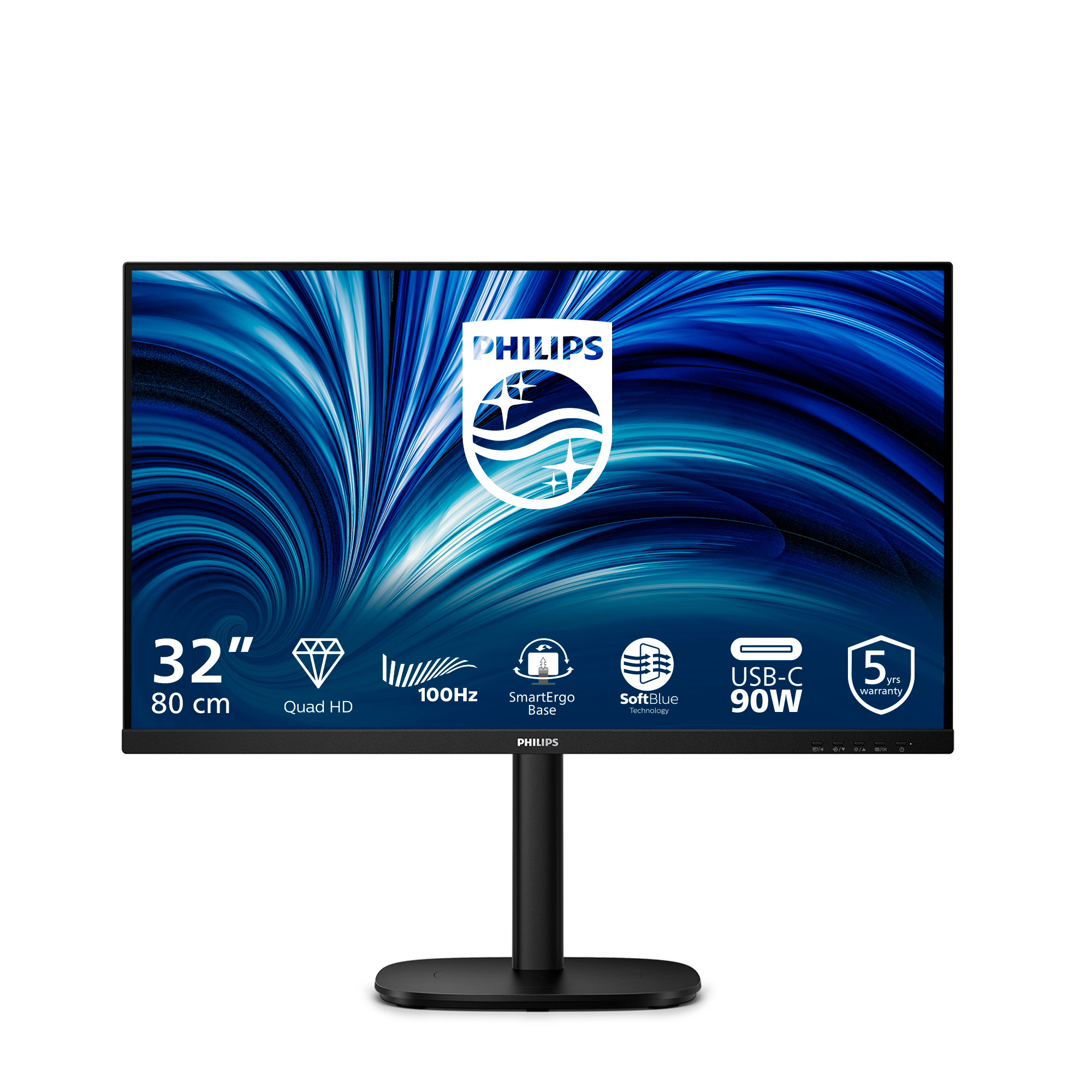 Philips 80,0cm (31,5) 32B2U3601 16:09 HDMI+DP+USB-C black