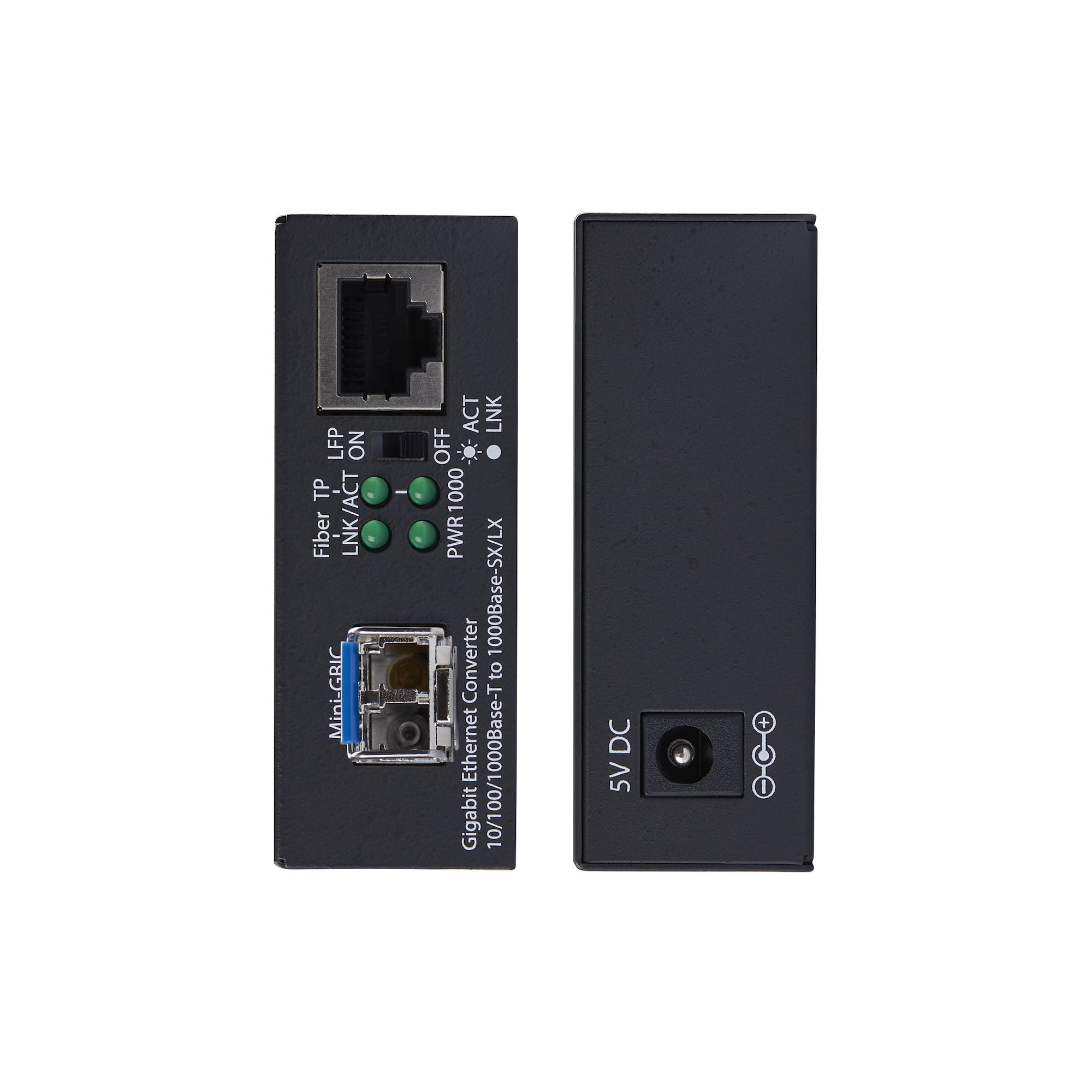 SM LC FIBER MEDIA CONVERTER .