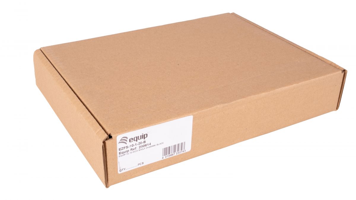 Equip 10 Fachboden fest für Serverschränke 20cm 1U schwarz