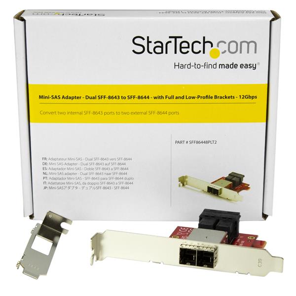 2X SFF-8643 TO 8644 ADAPTER .
