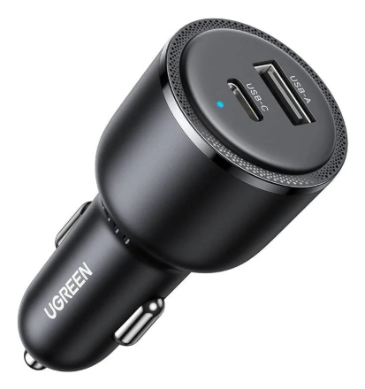 UGREEN EC701 63W Car Charger KFZ-Ladegerät für 12V Anschluss 1x USB-A 1x USB-C PD3.0 QC3.0 PPS