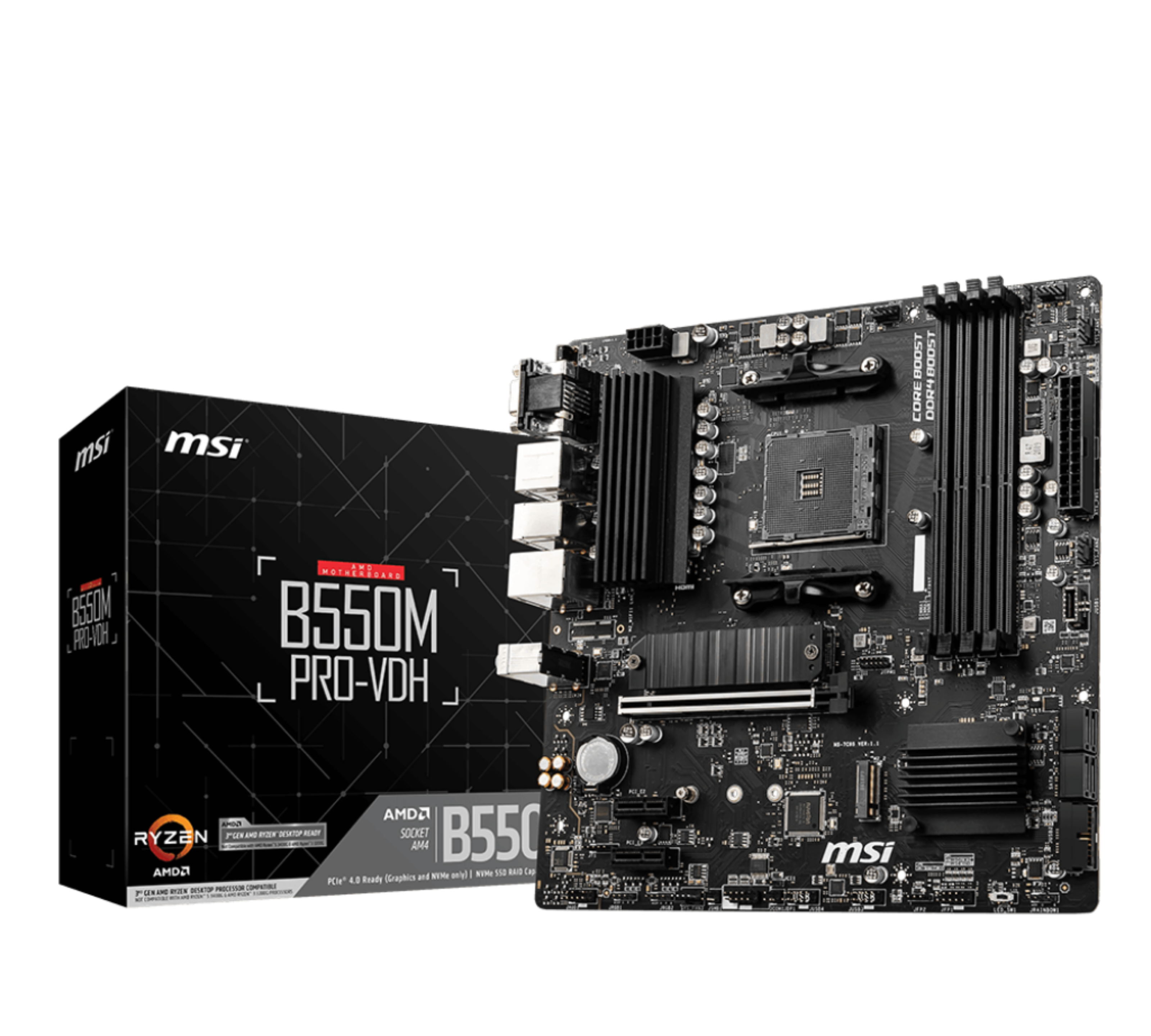 MSI B550M Pro-VDH (B550,AM4,mATX,AMD)