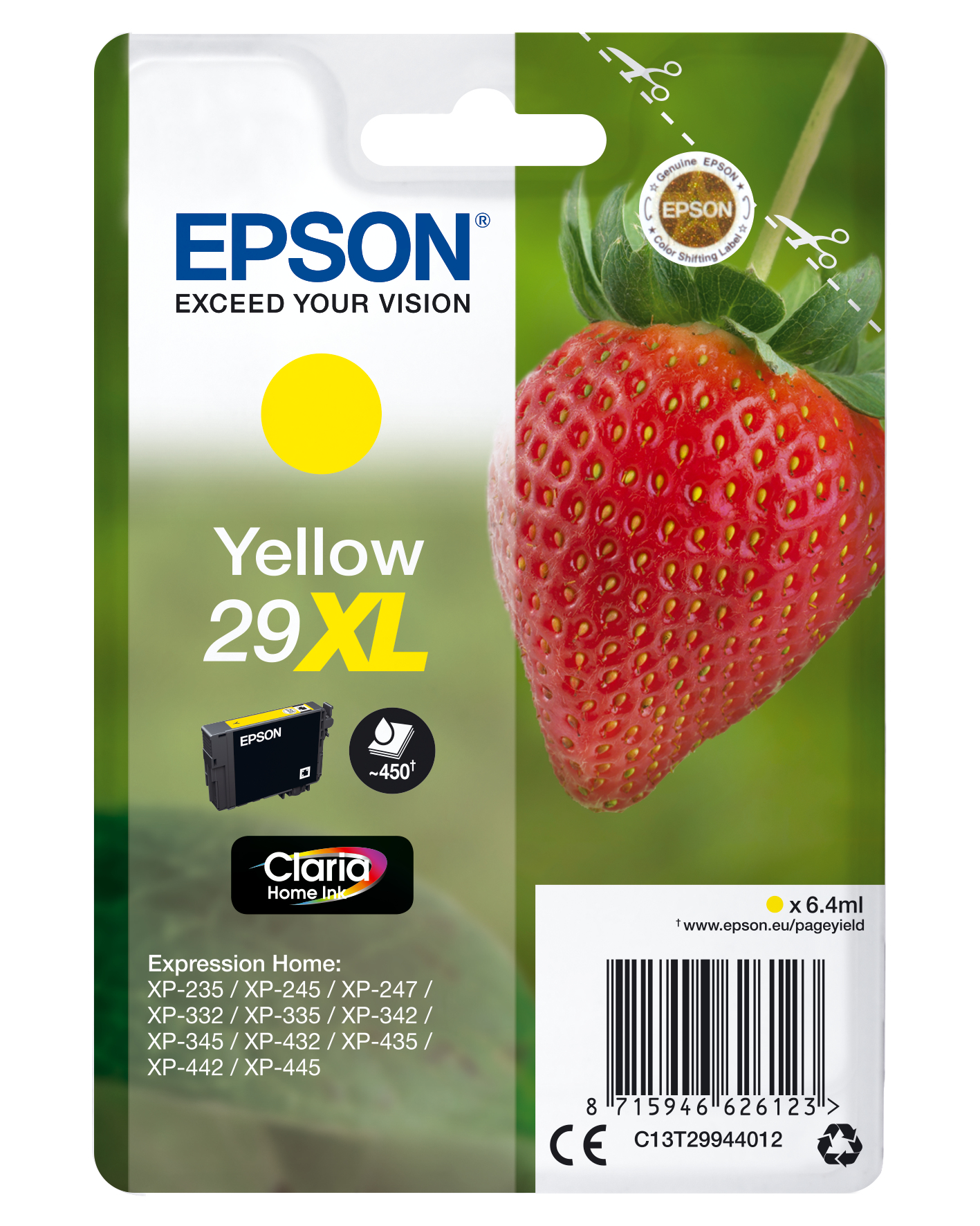 EPSON 29XL / T2994XL (Erdbeere) gelb Druckerpatrone
