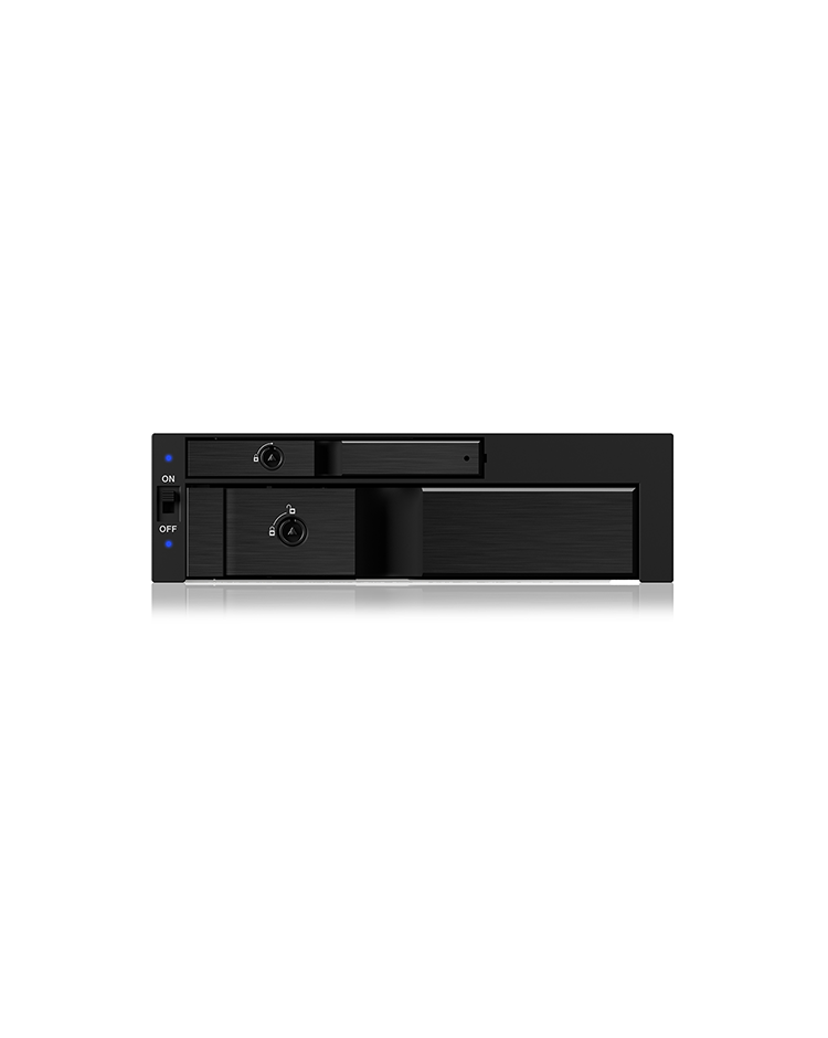 We-Ra. IcyBox 1x2,5+1x3,5 SATA/SAS=>2xSATA Host 5,25