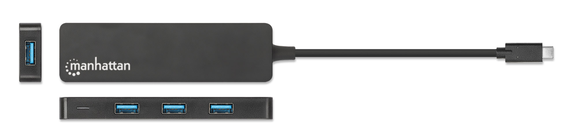 MANHATTAN 4-Port USB 3.2 Gen 1 Hub C-Stecker auf 4x A-Buchse