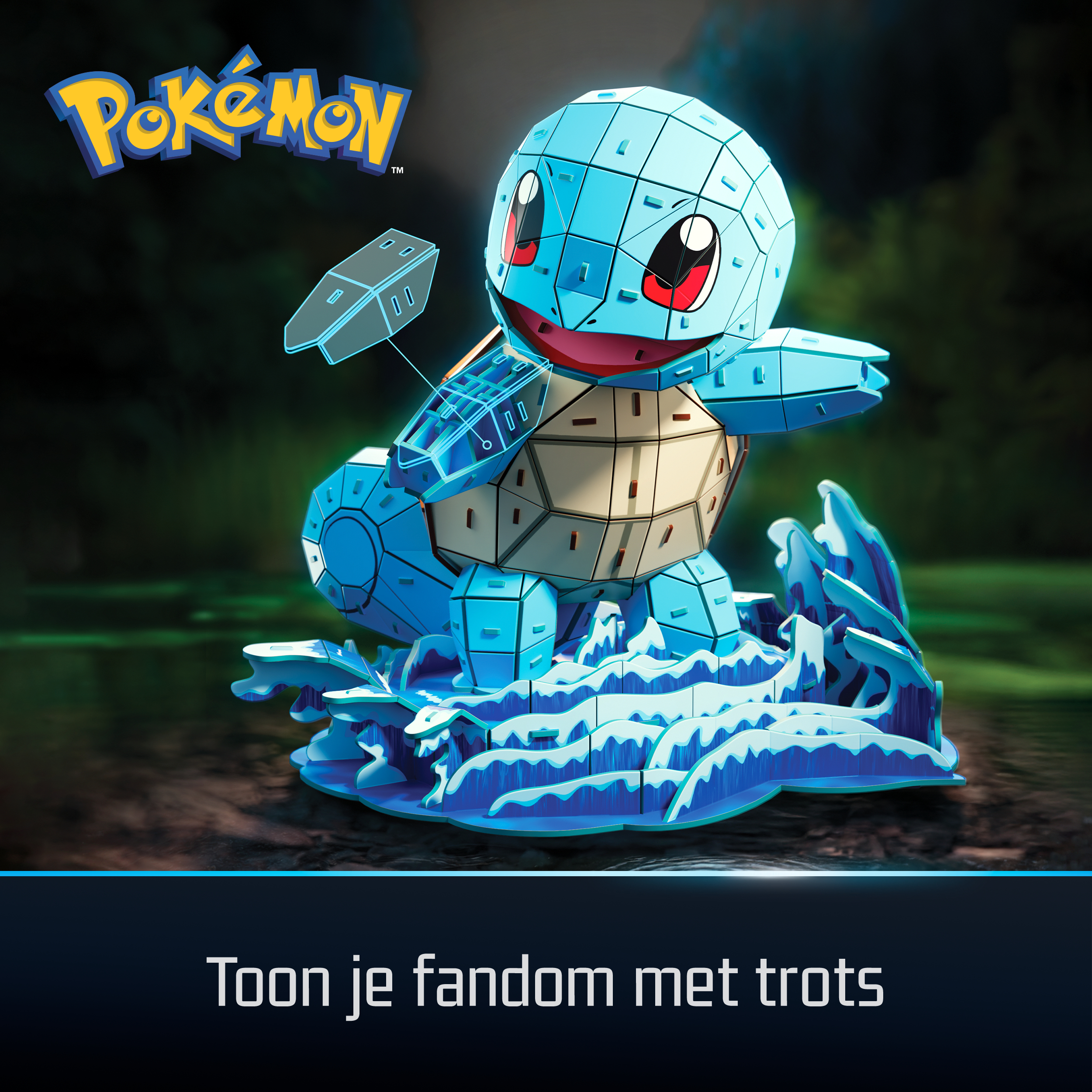 4D Build - Pokémon Schiggy, Modellbau