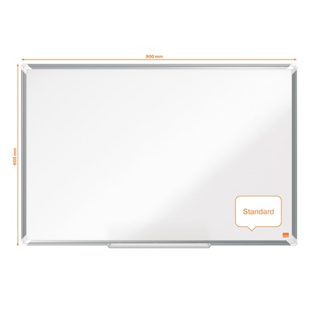 nobo Whiteboard Premium Plus 90,0 x 60,0 cm weiß, silber lackierter Stahl