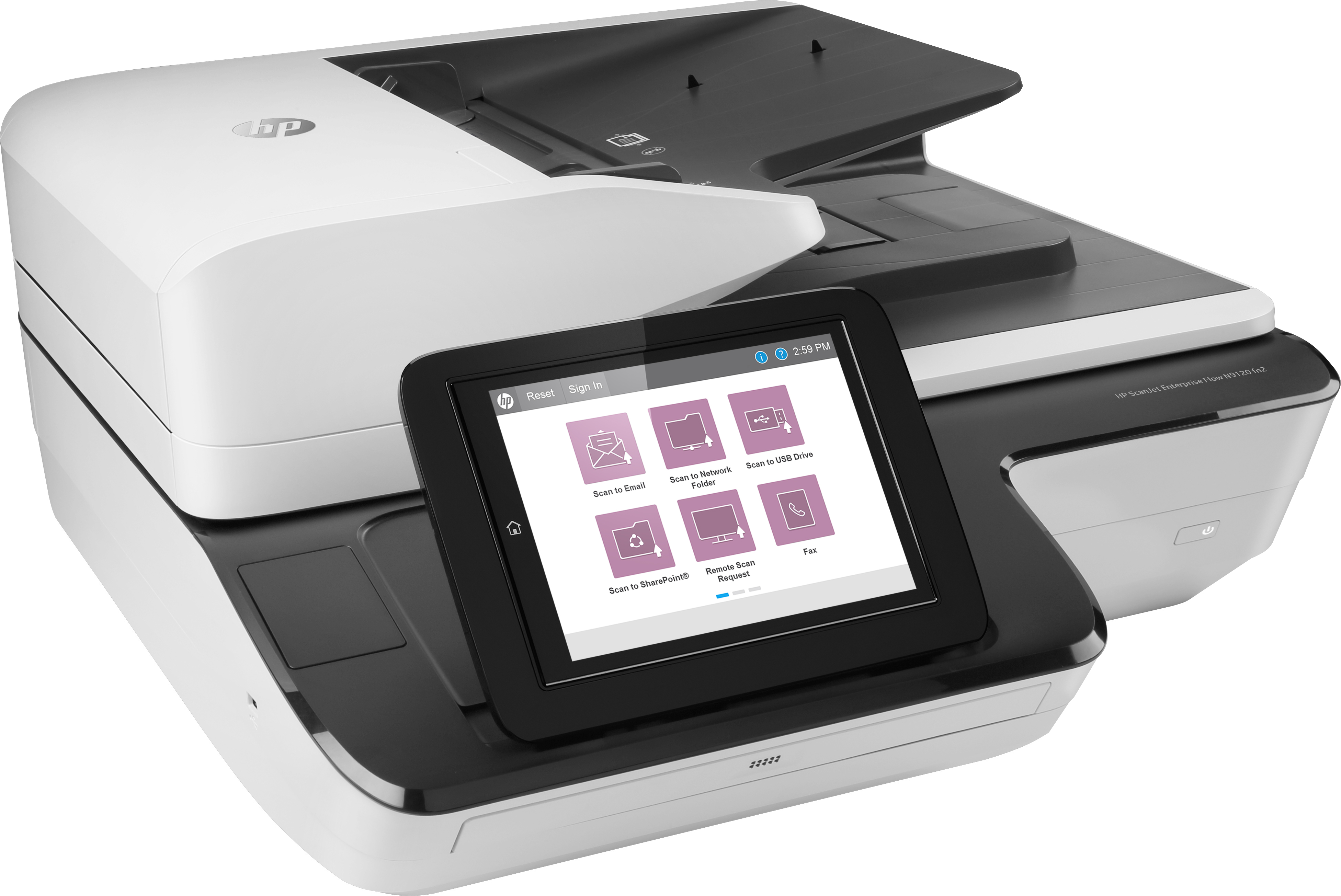HP ScanJet Enterprise Flow N9120 fn2 Document scanner CIS Duplex 297x864mm 600dpix600dpi 120ppm ADF 200sheets 20000scans USB LAN